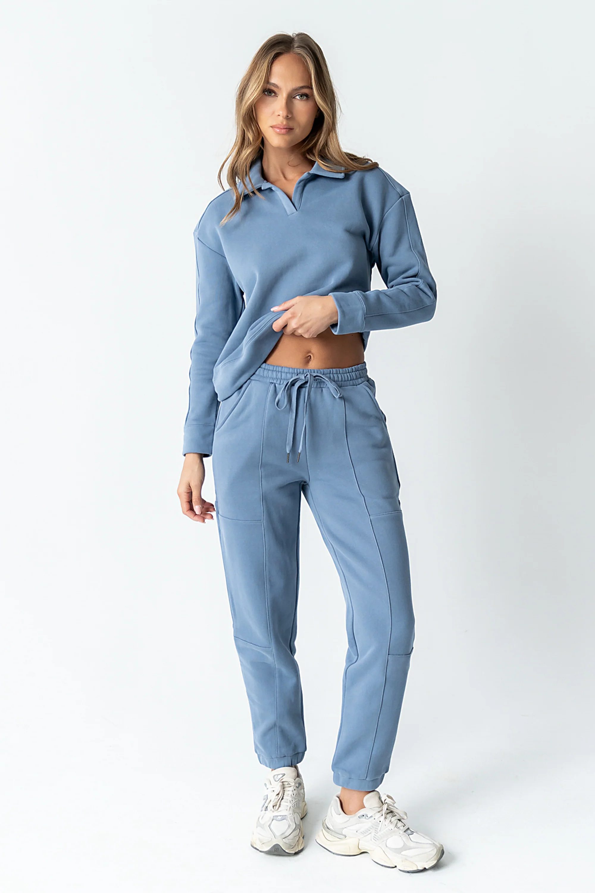 Patricia Barrel Sweatpants in Blue - FINAL SALE - Image 3
