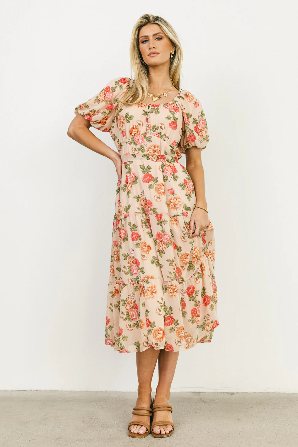 Patricia Floral Midi Dress - FINAL SALE - Image 5