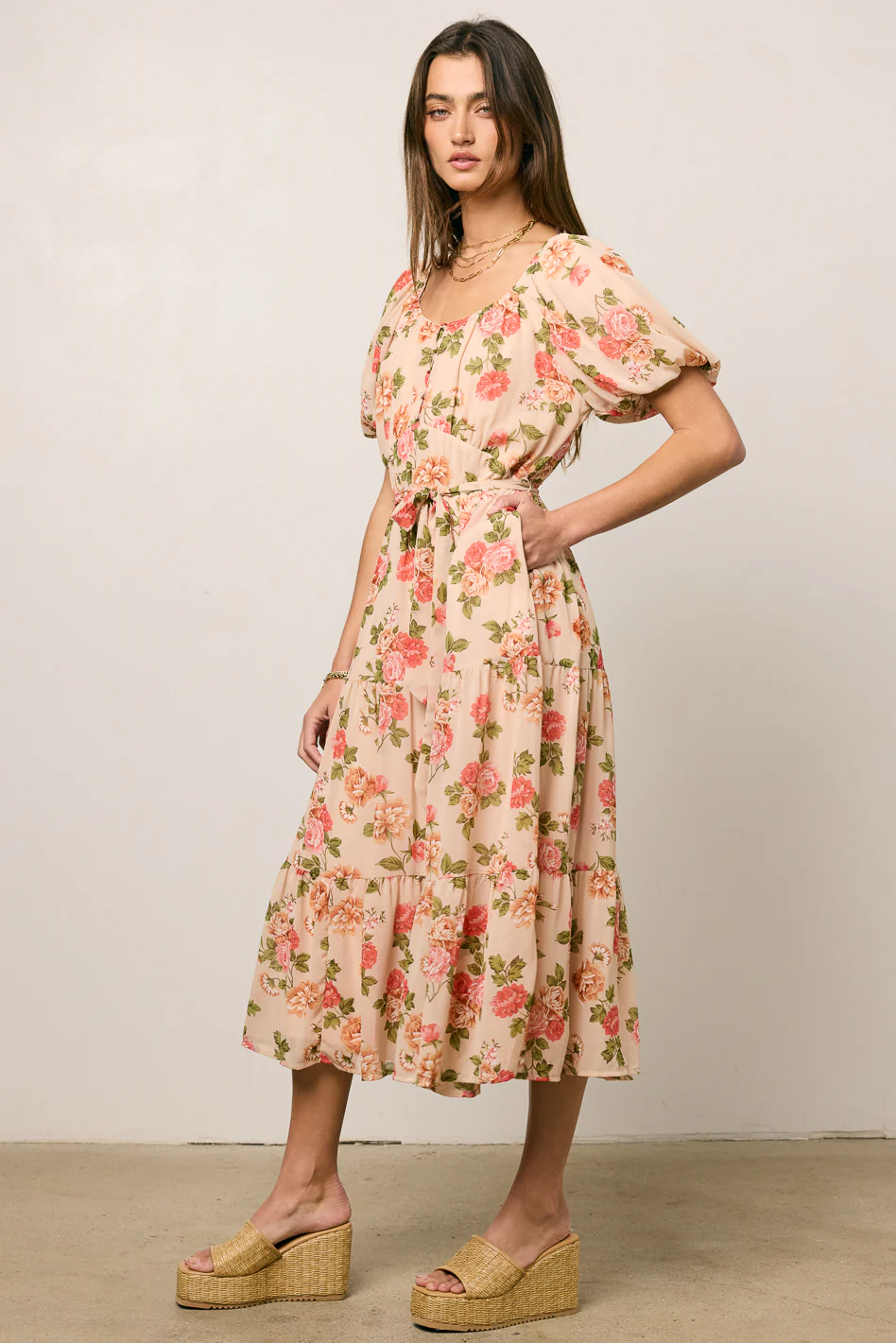Patricia Floral Midi Dress - FINAL SALE - Image 7