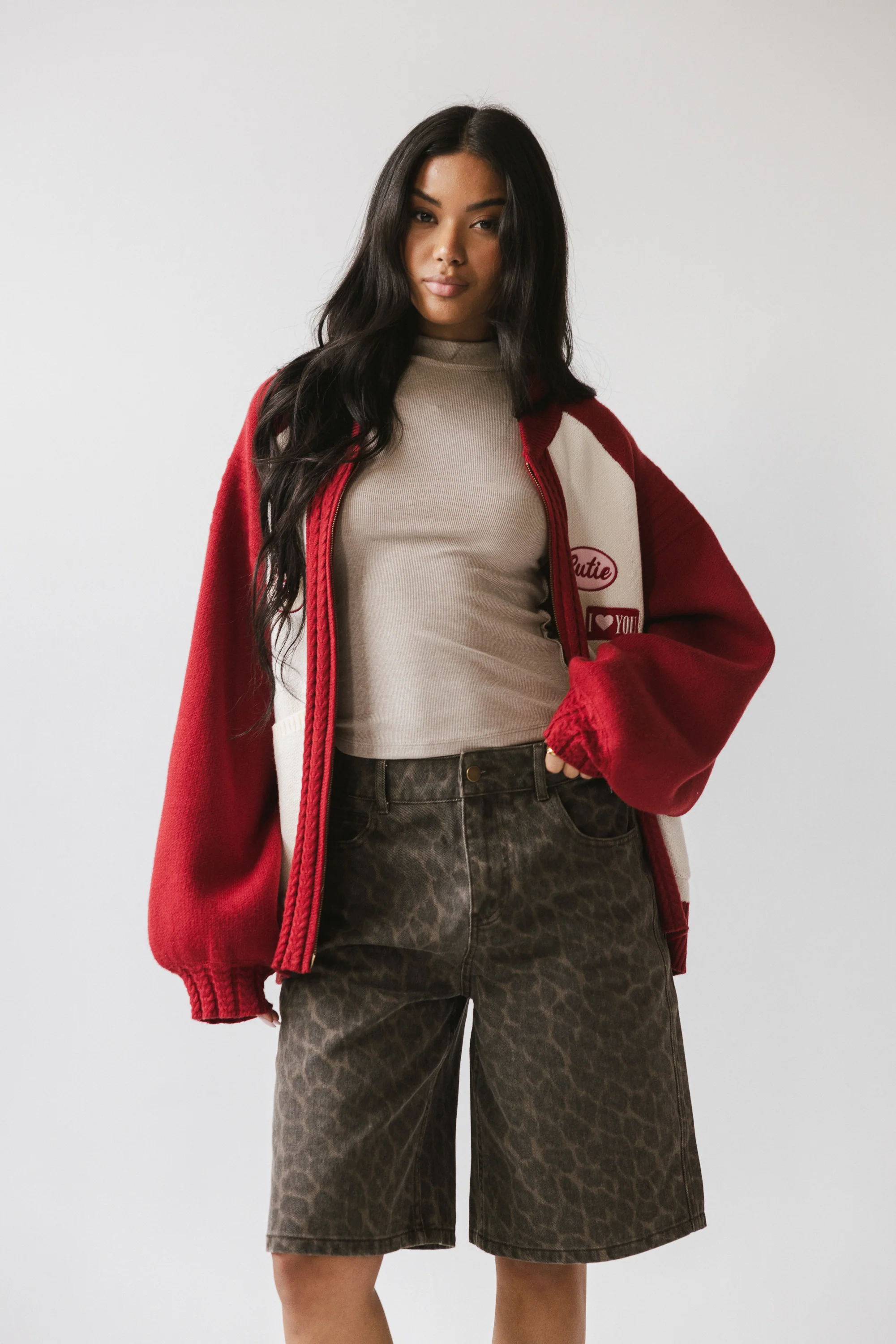 Paula Oversized Jacket in Red - FINAL SALE - Image 3