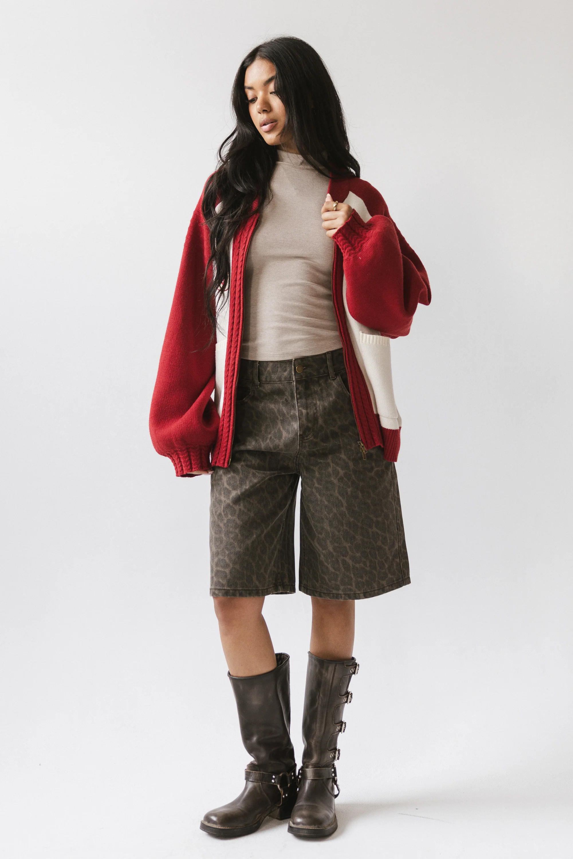 Paula Oversized Jacket in Red - FINAL SALE - Image 6