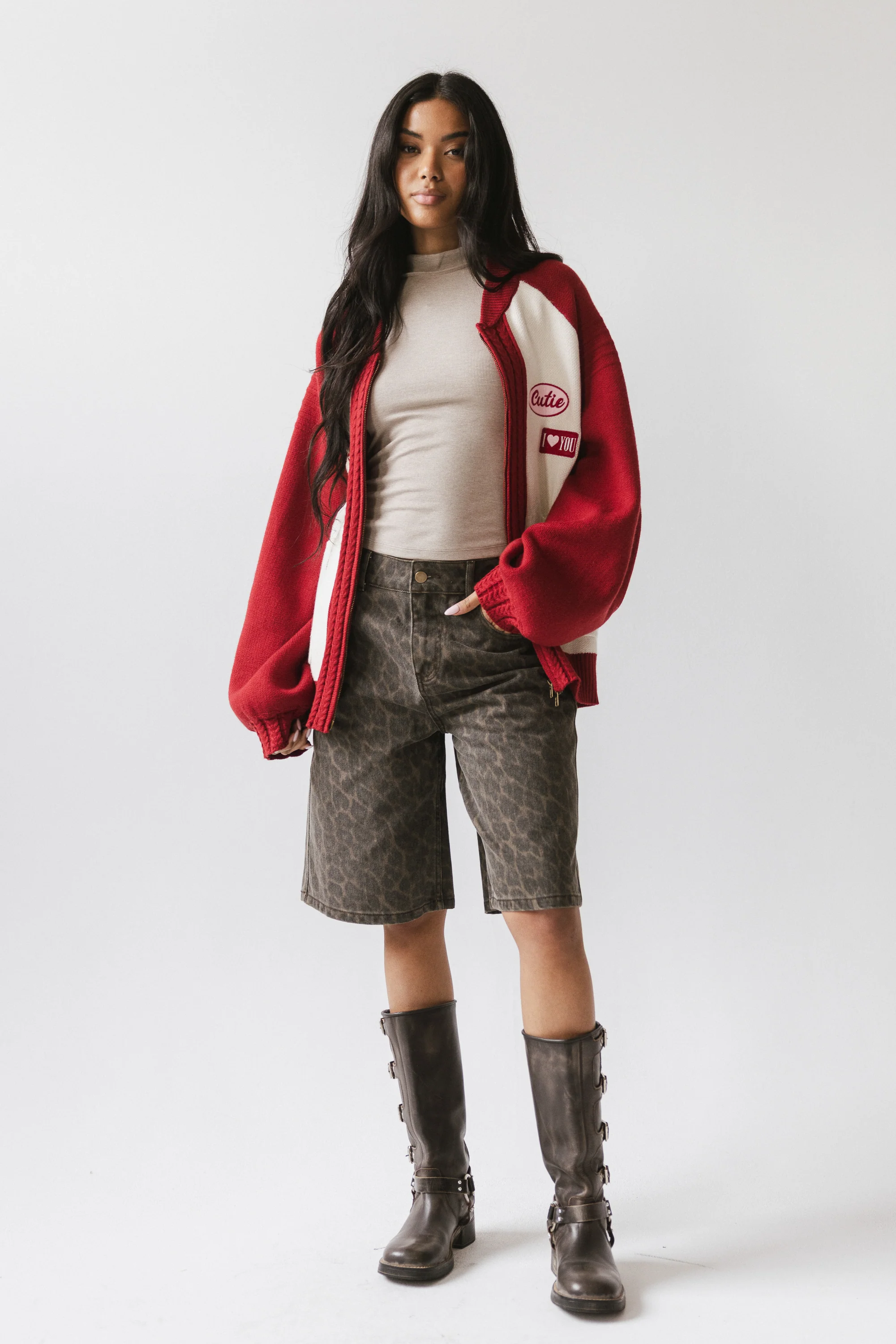 Paula Oversized Jacket in Red - FINAL SALE - Image 7