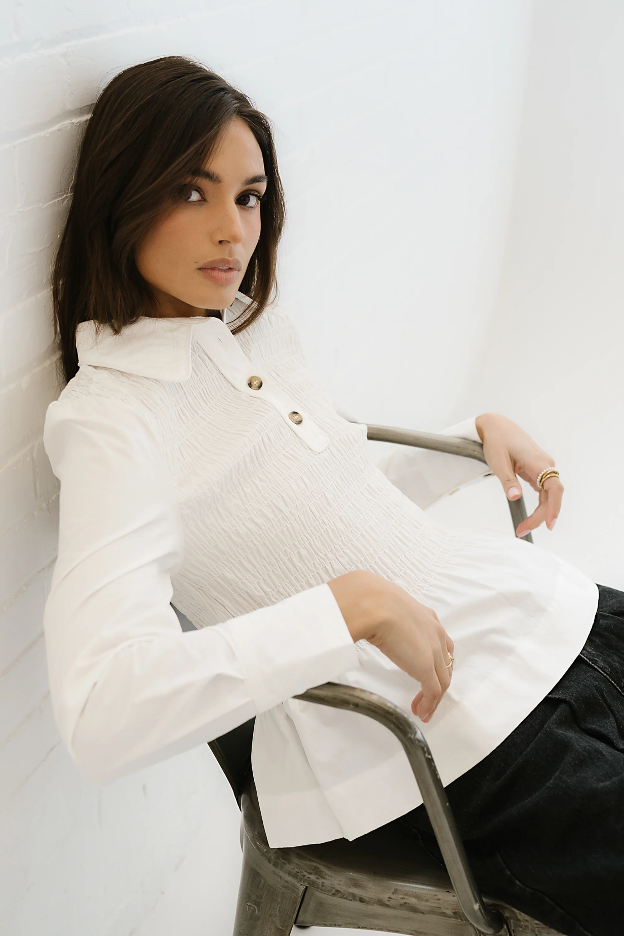 Pauly Smocked Blouse - FINAL SALE - Image 2