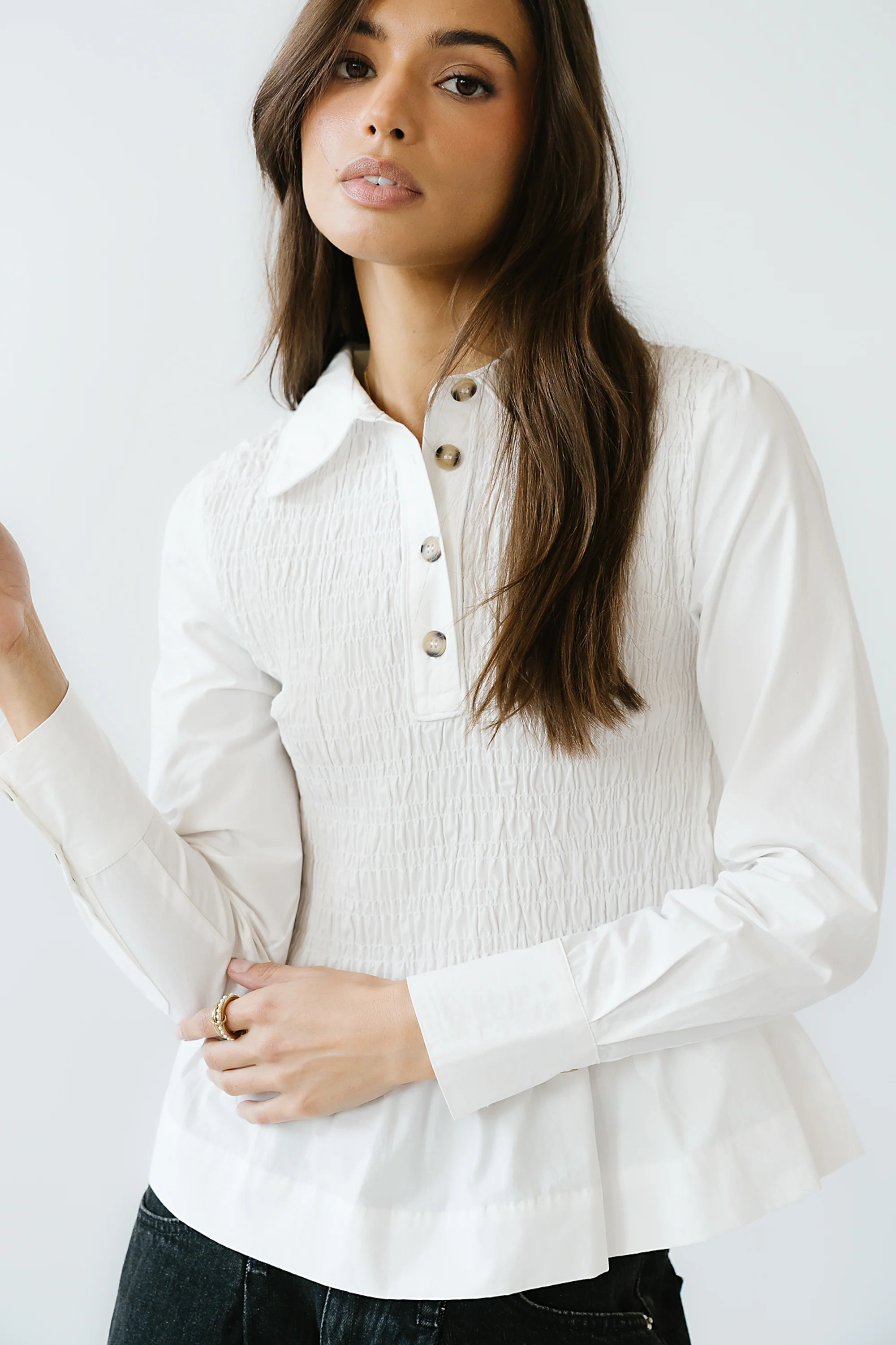 Pauly Smocked Blouse - FINAL SALE - Image 3