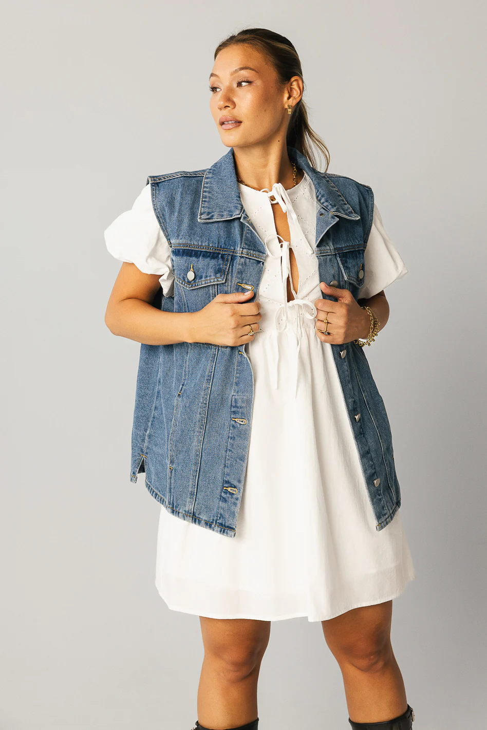 Penn Bow Mini Dress - FINAL SALE