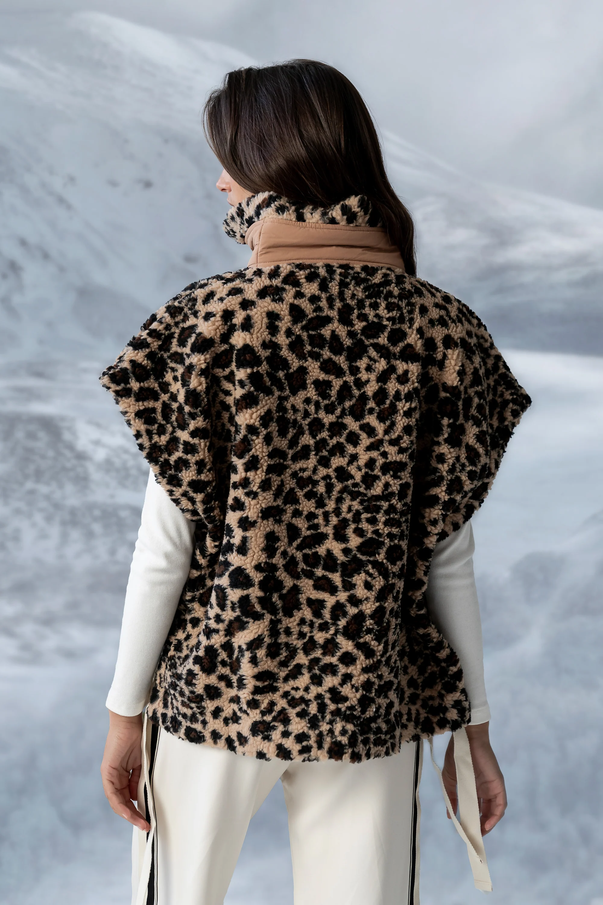 Pennie Leopard Sherpa Vest - FINAL SALE - Image 3
