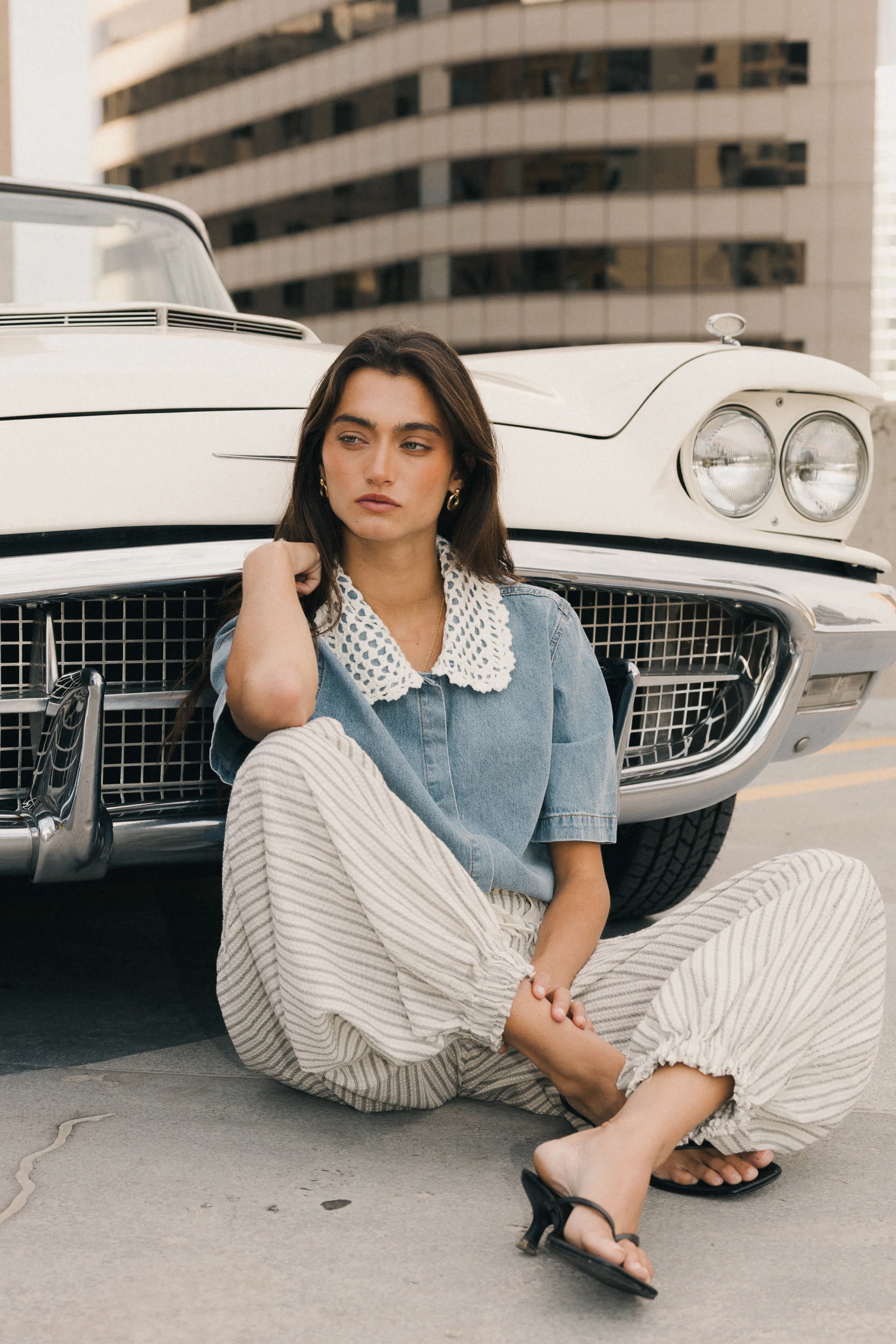Pierce Denim Blouse - Image 6