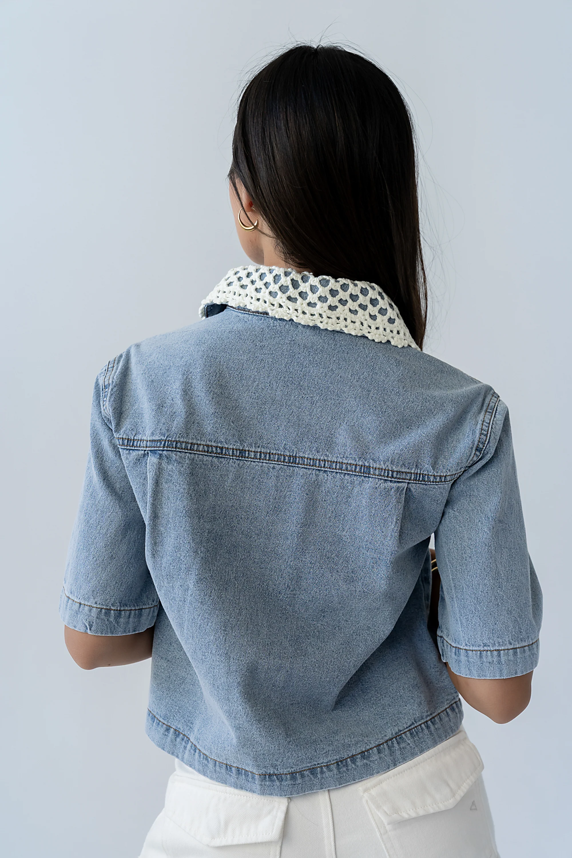 Pierce Denim Blouse - Image 9
