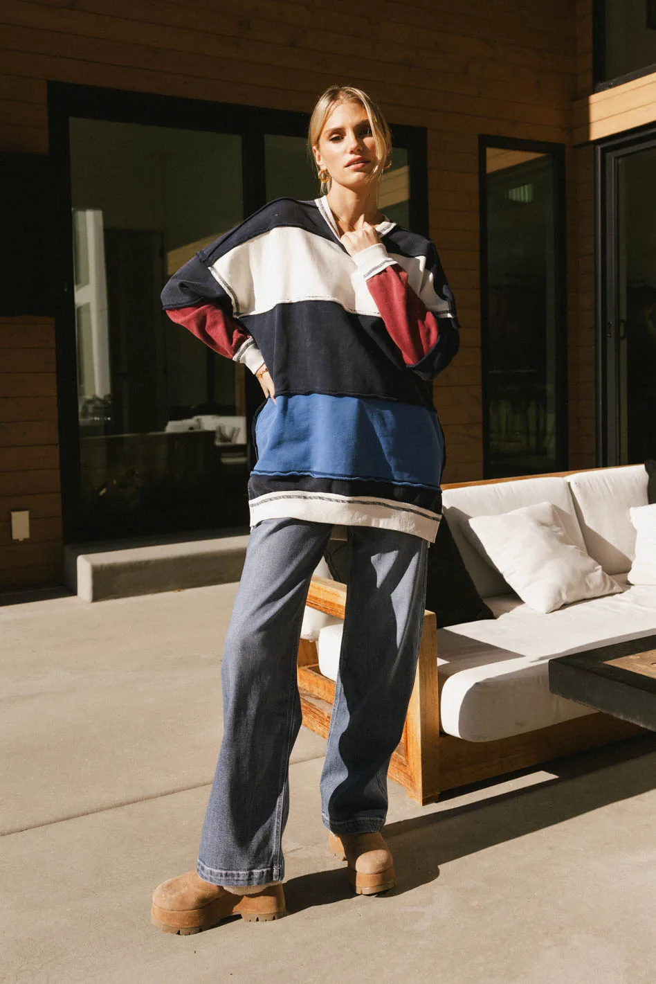 Play On Striped Crewneck - FINAL SALE - Image 3