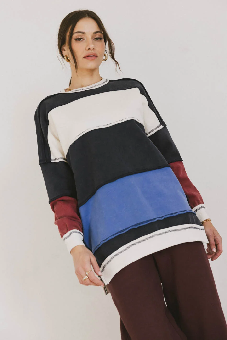 Play On Striped Crewneck - FINAL SALE - Image 5