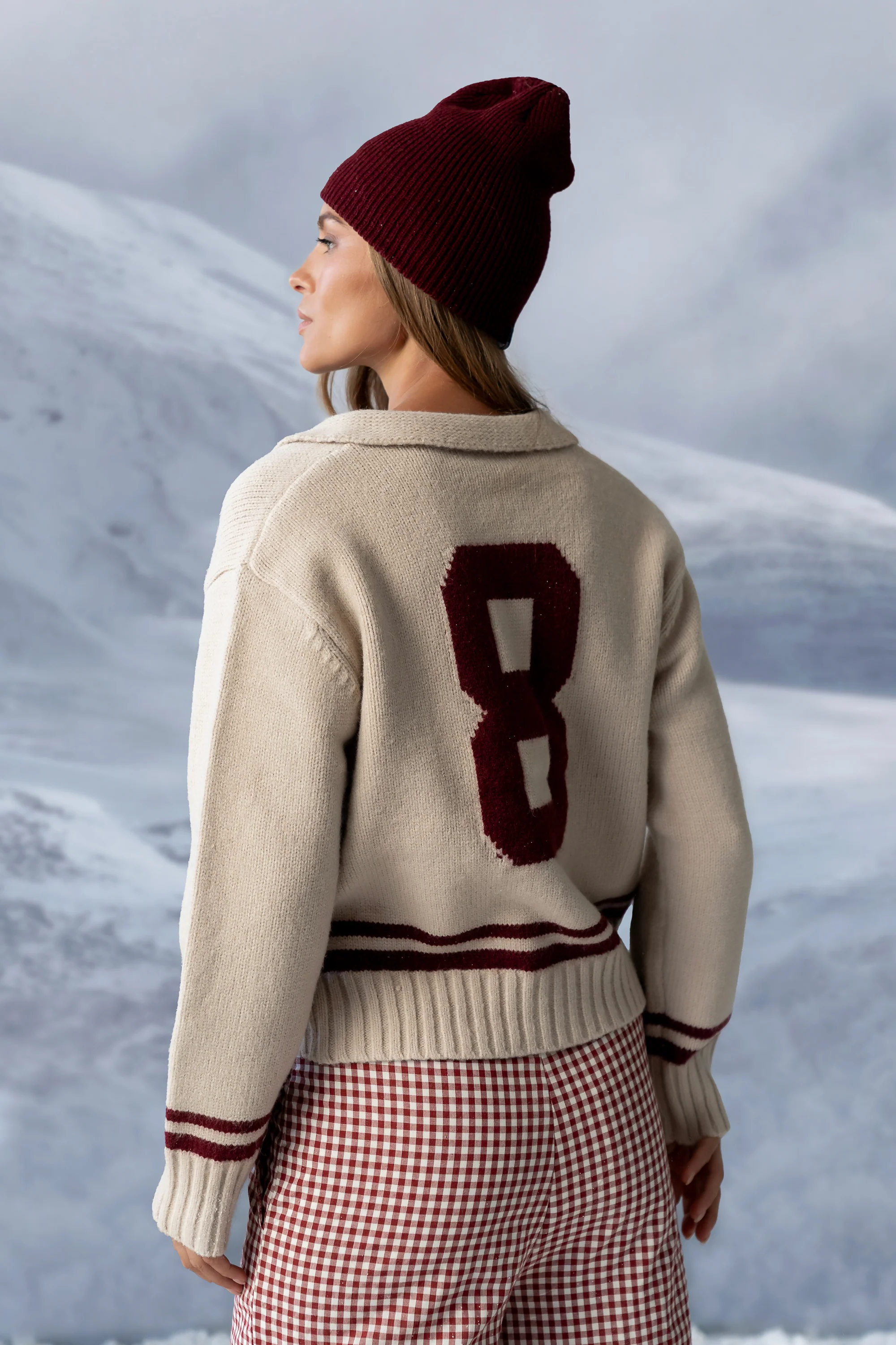 Polly Knit Jacket in Oatmeal - FINAL SALE - Image 6
