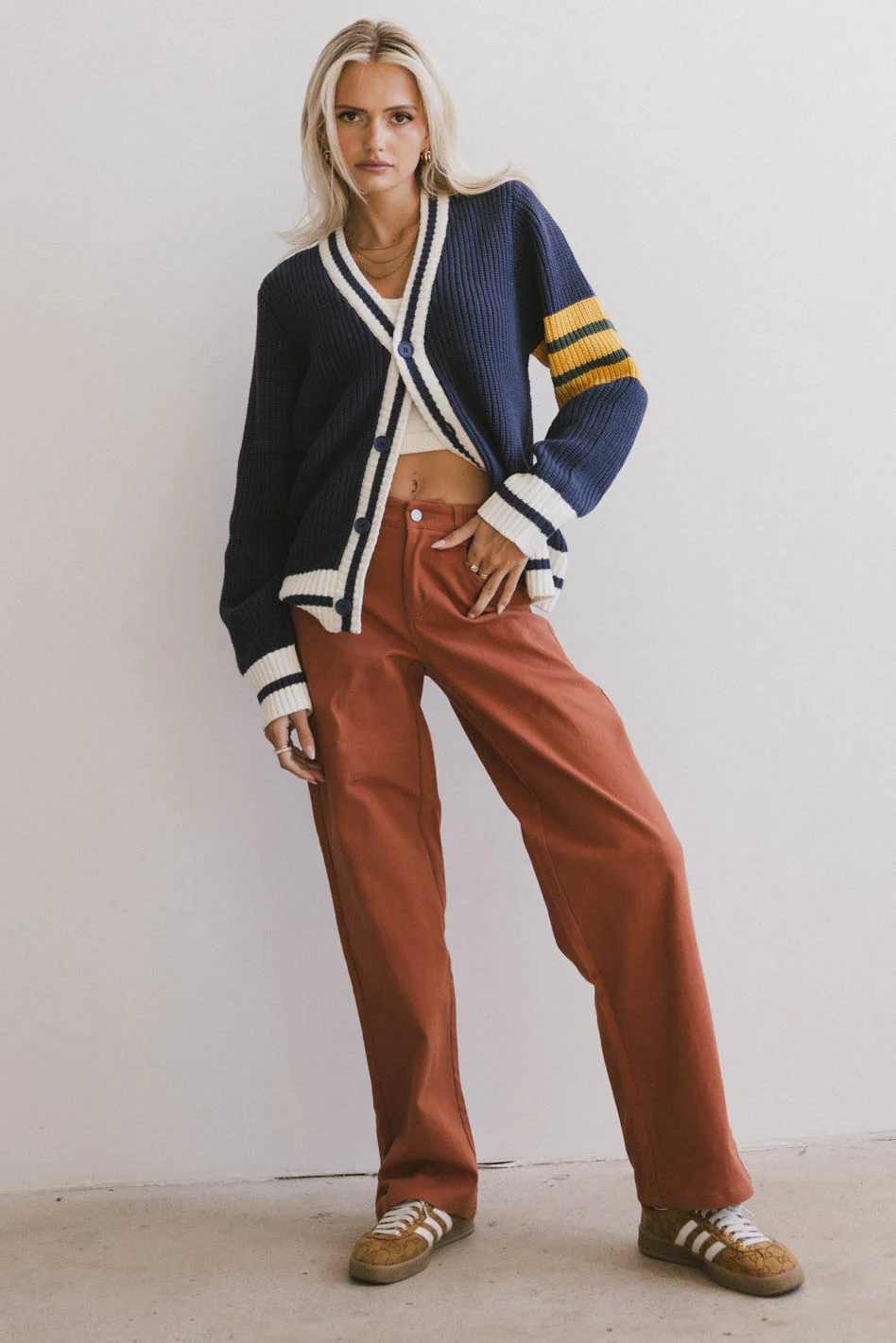 Porsha Straight Leg Jeans in Rust - FINAL SALE - Image 3