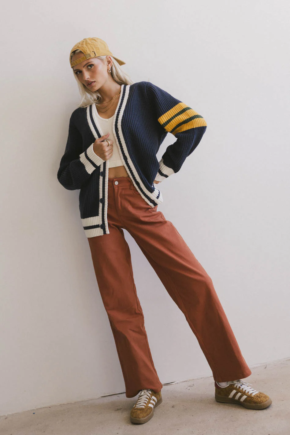 Porsha Straight Leg Jeans in Rust - FINAL SALE - Image 6