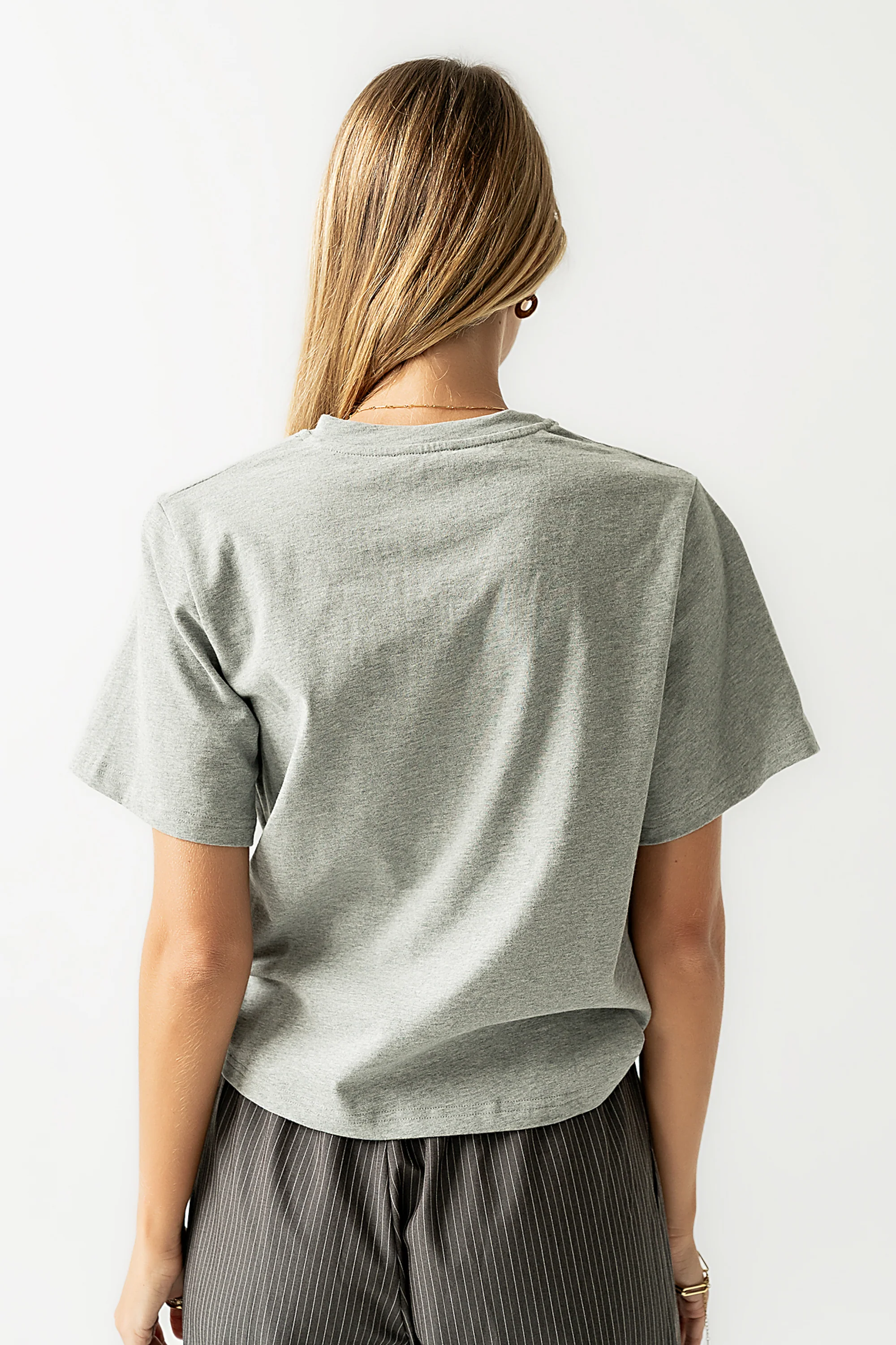 Posie Knot Tee in Heather Grey - FINAL SALE - Image 5