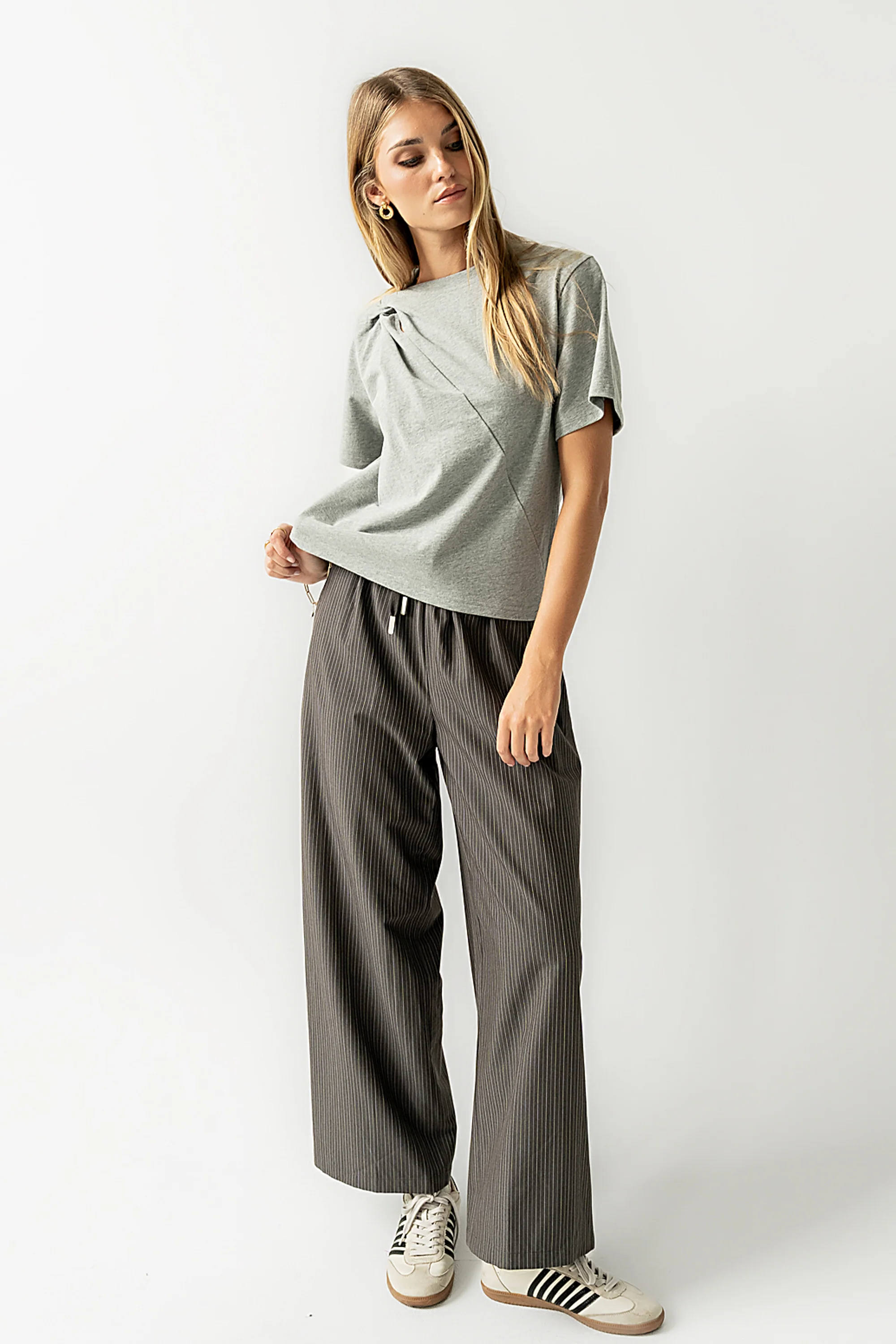 Posie Knot Tee in Heather Grey - FINAL SALE - Image 7