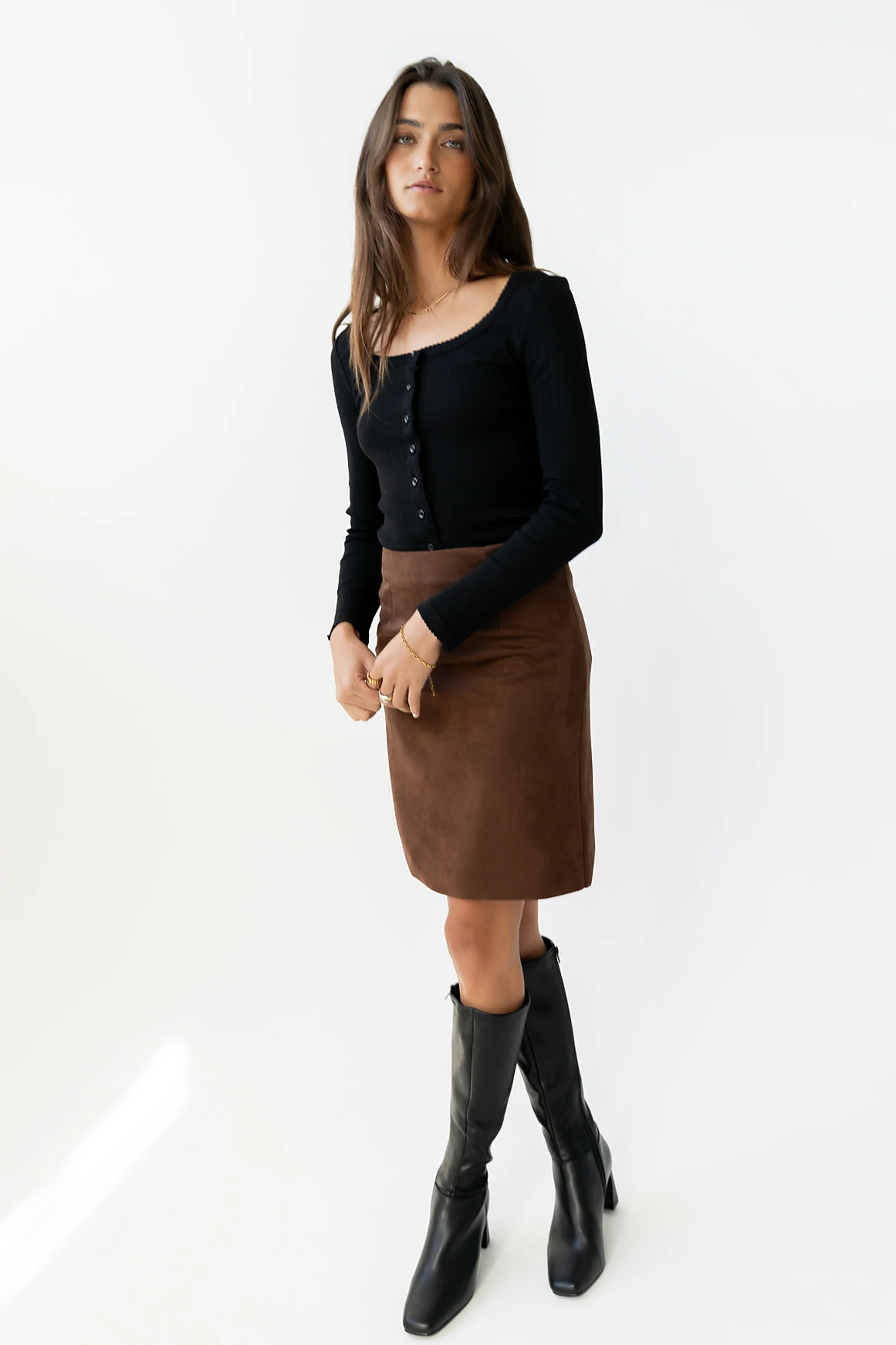Pura Knit Top in Black - Image 9