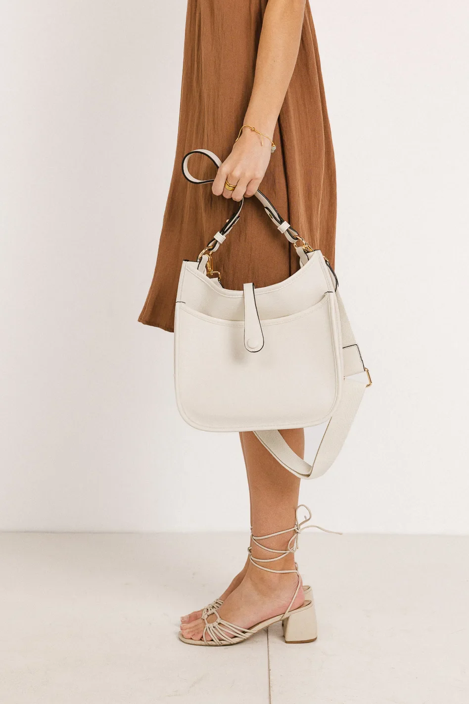 Quincy Crossbody Bag in Ivory - FINAL SALE - Image 3