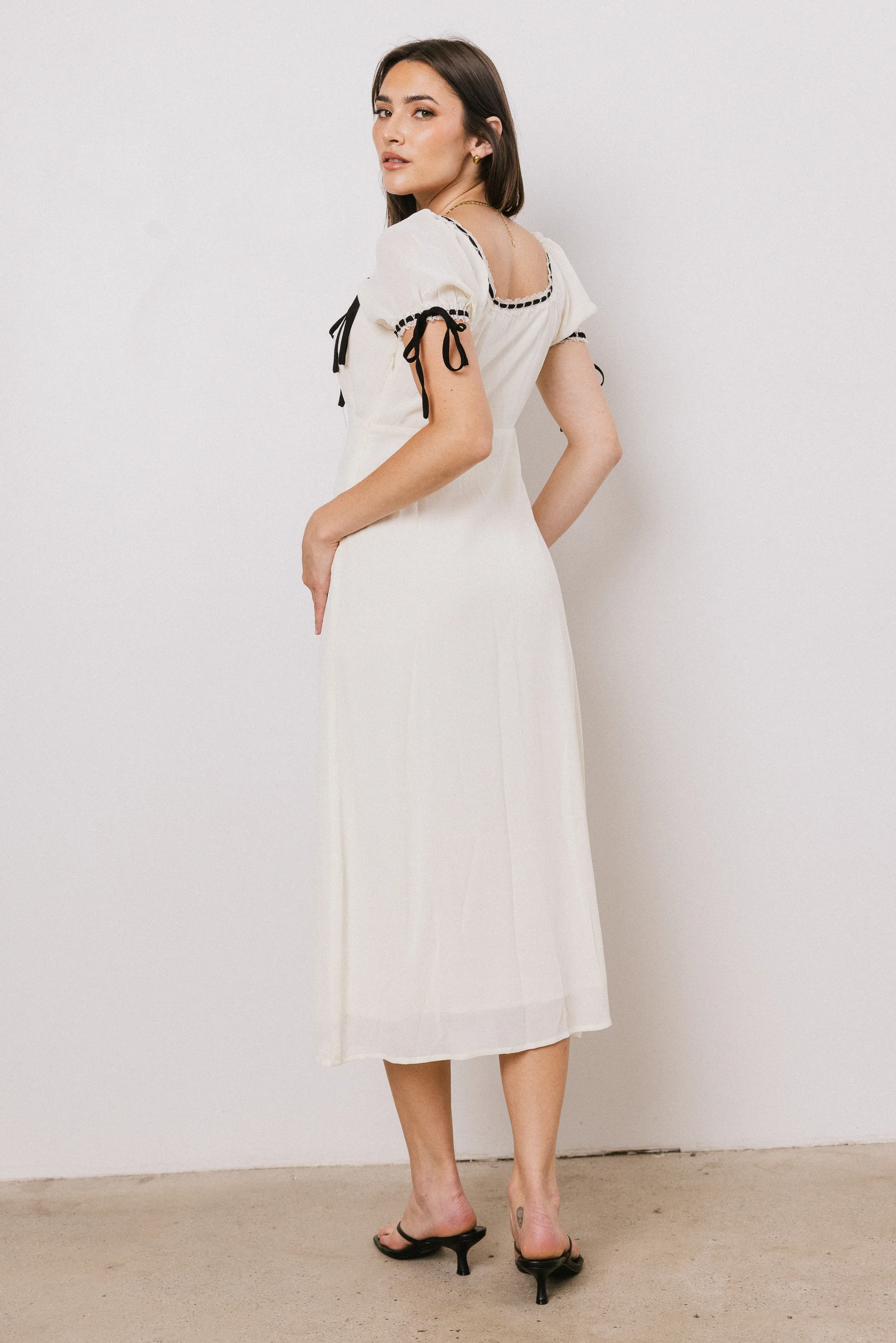 Quincy Lace Trim Midi Dress - FINAL SALE - Image 8