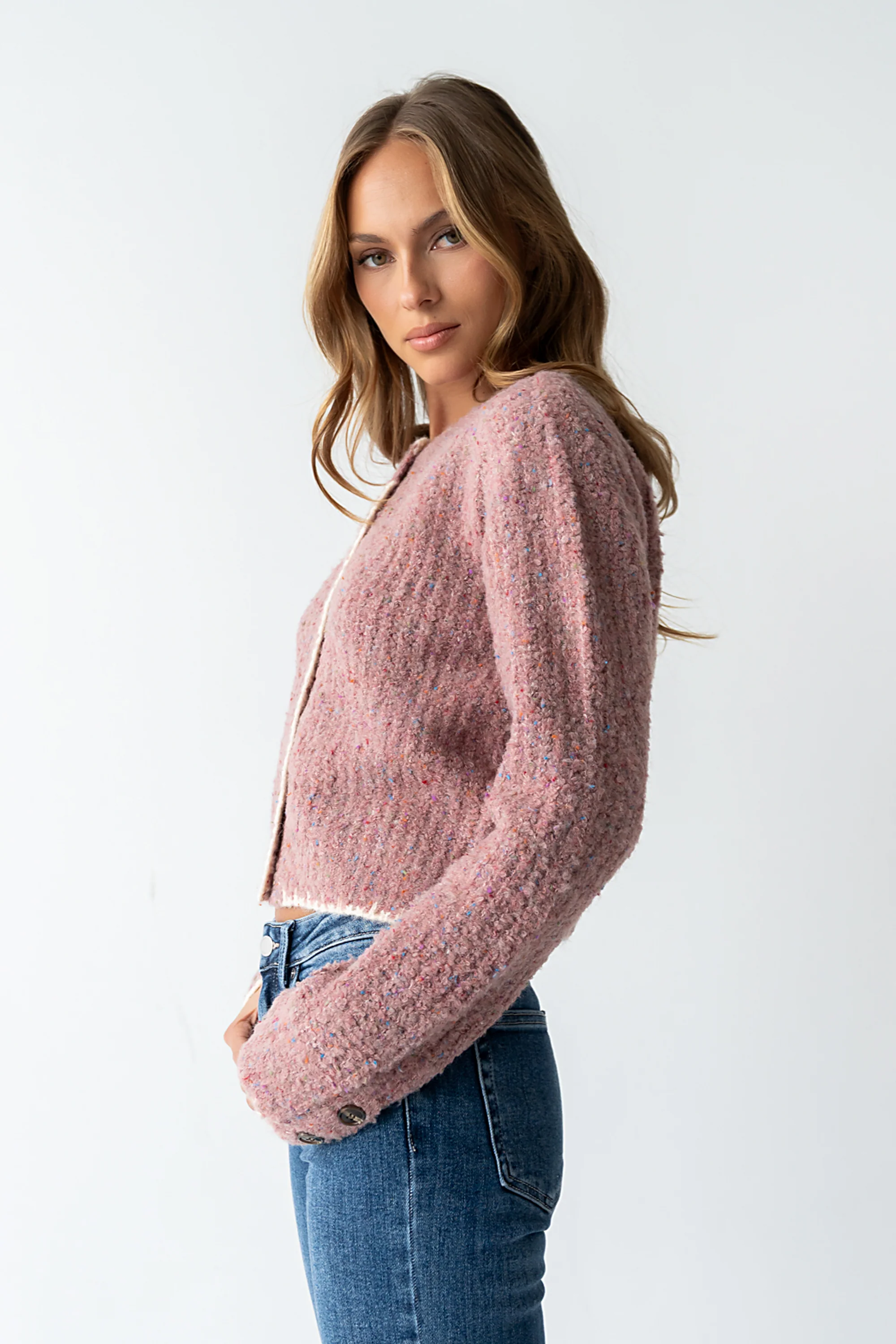 Quincy Speckled Cardigan - FINAL SALE - Image 4