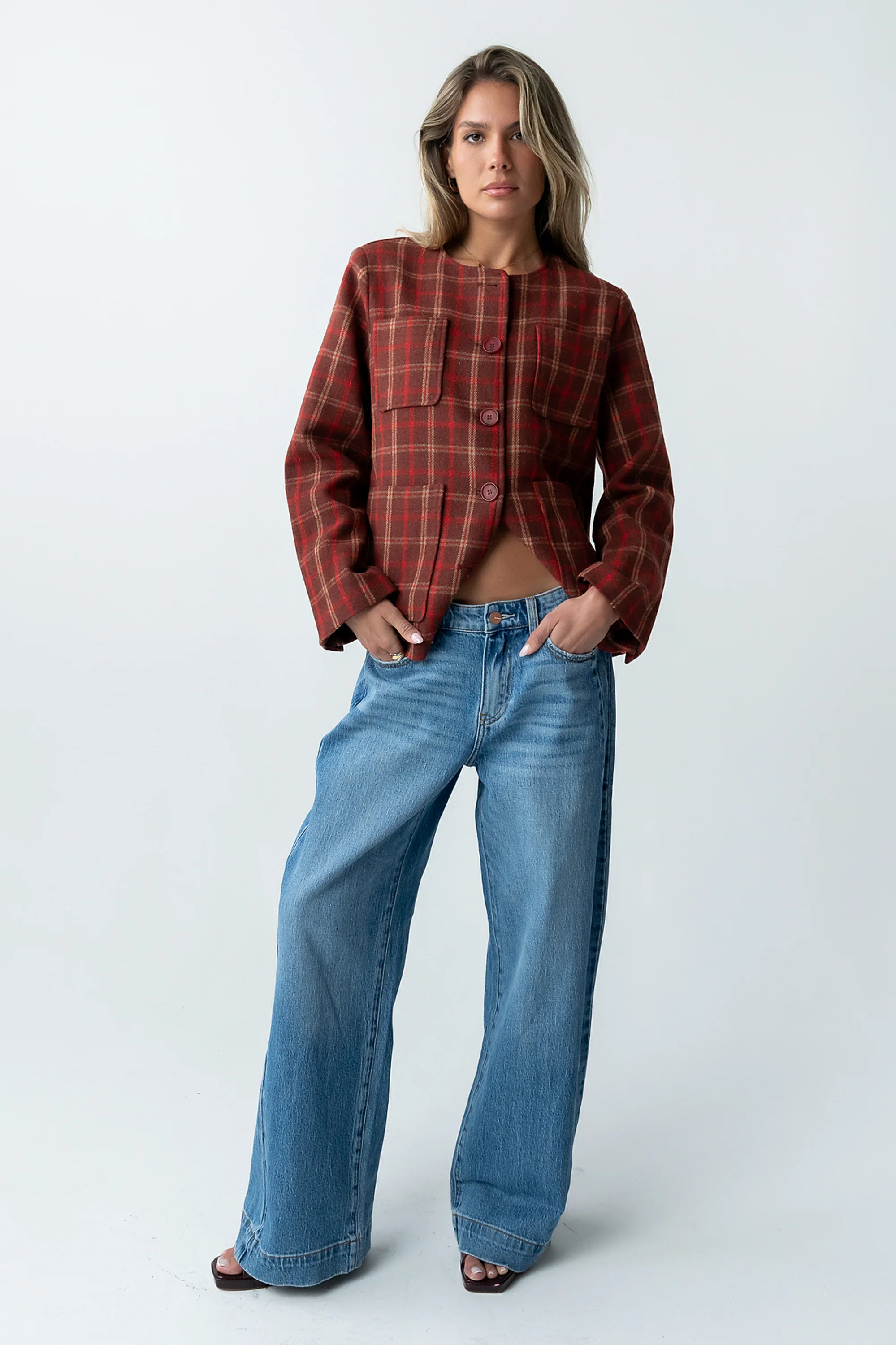 Quinley Plaid Jacket - FINAL SALE - Image 2