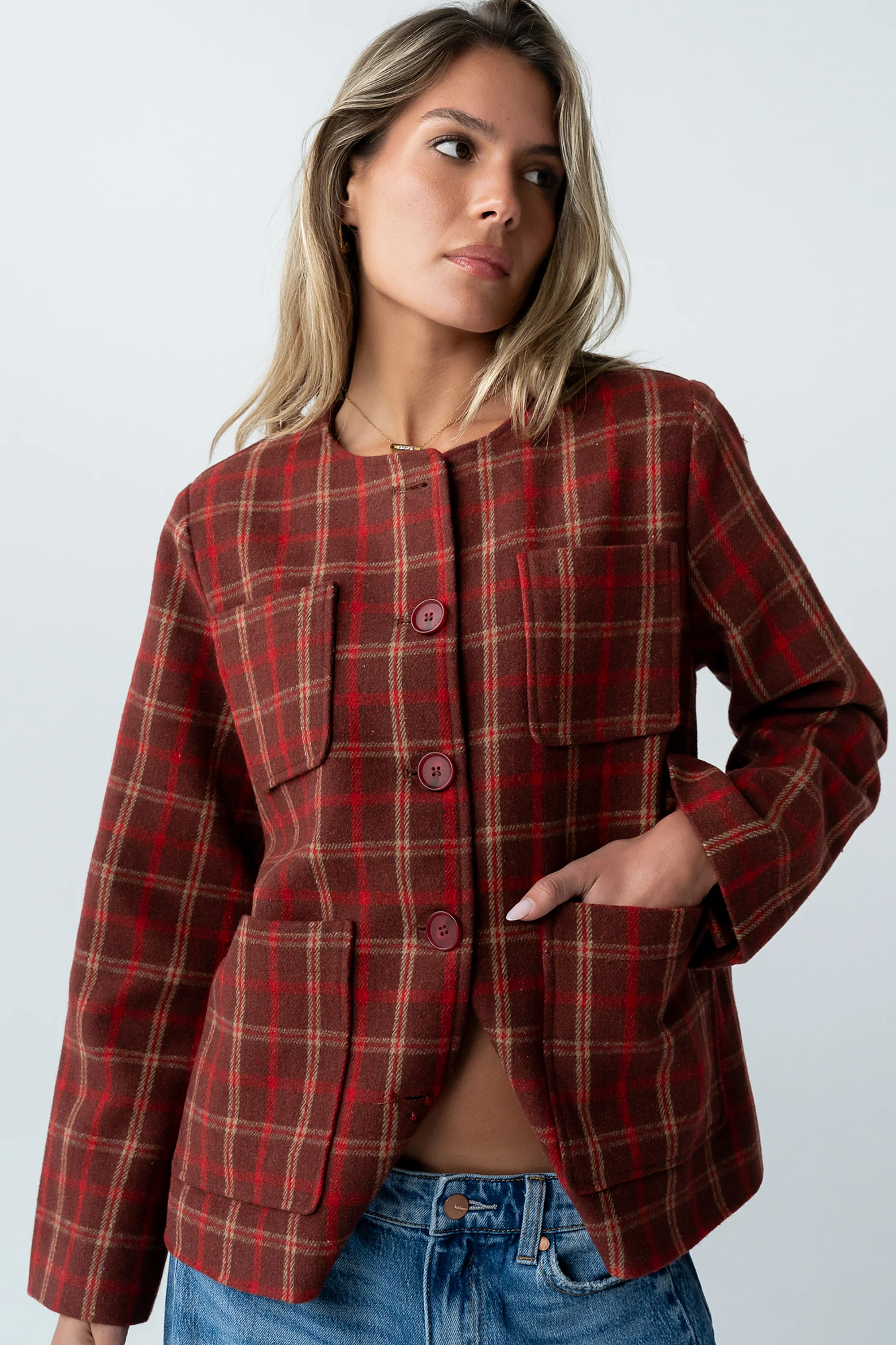 Quinley Plaid Jacket - FINAL SALE - Image 3