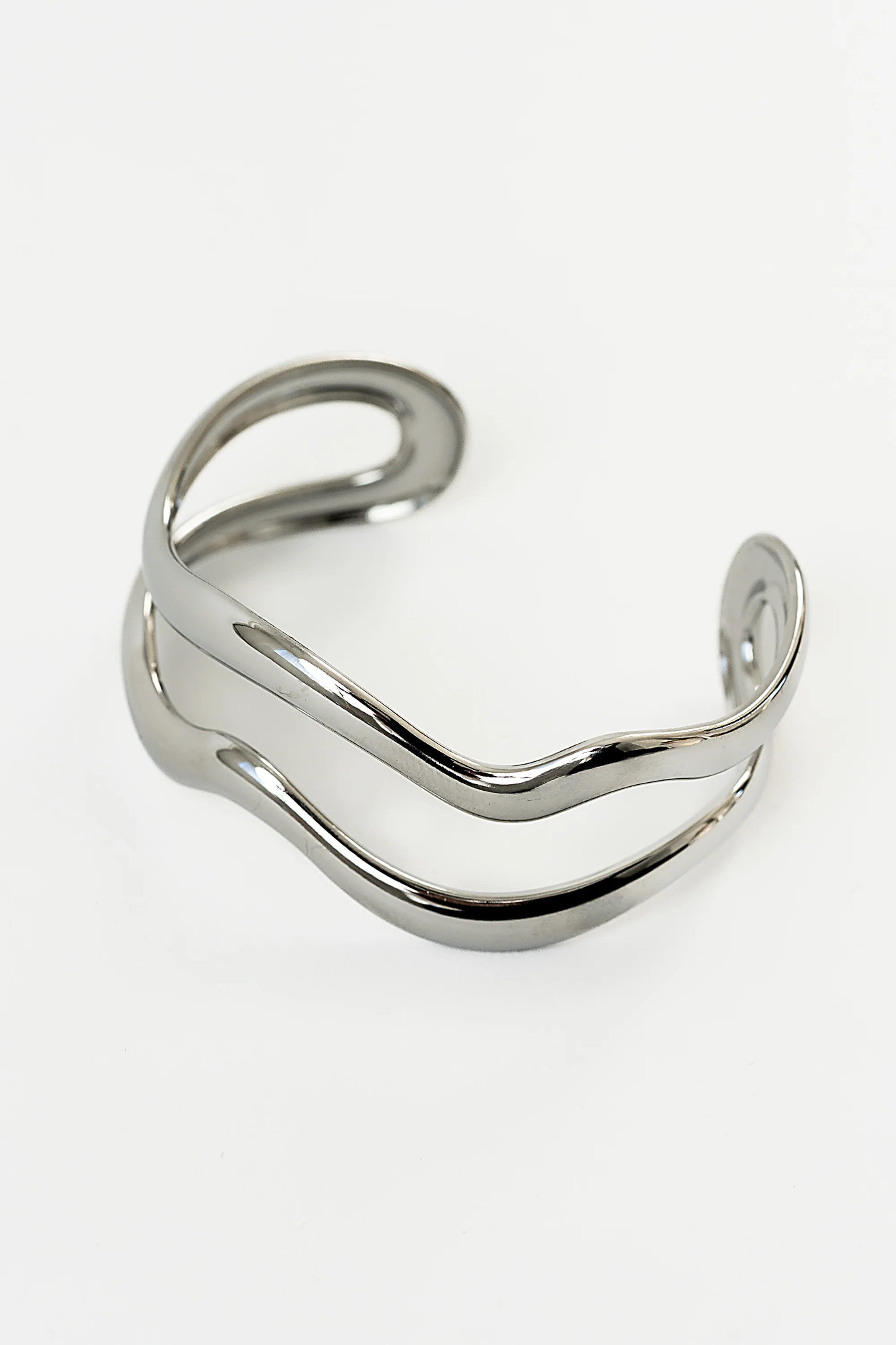 Quinny Abstract Cuff in Silver - Image 2