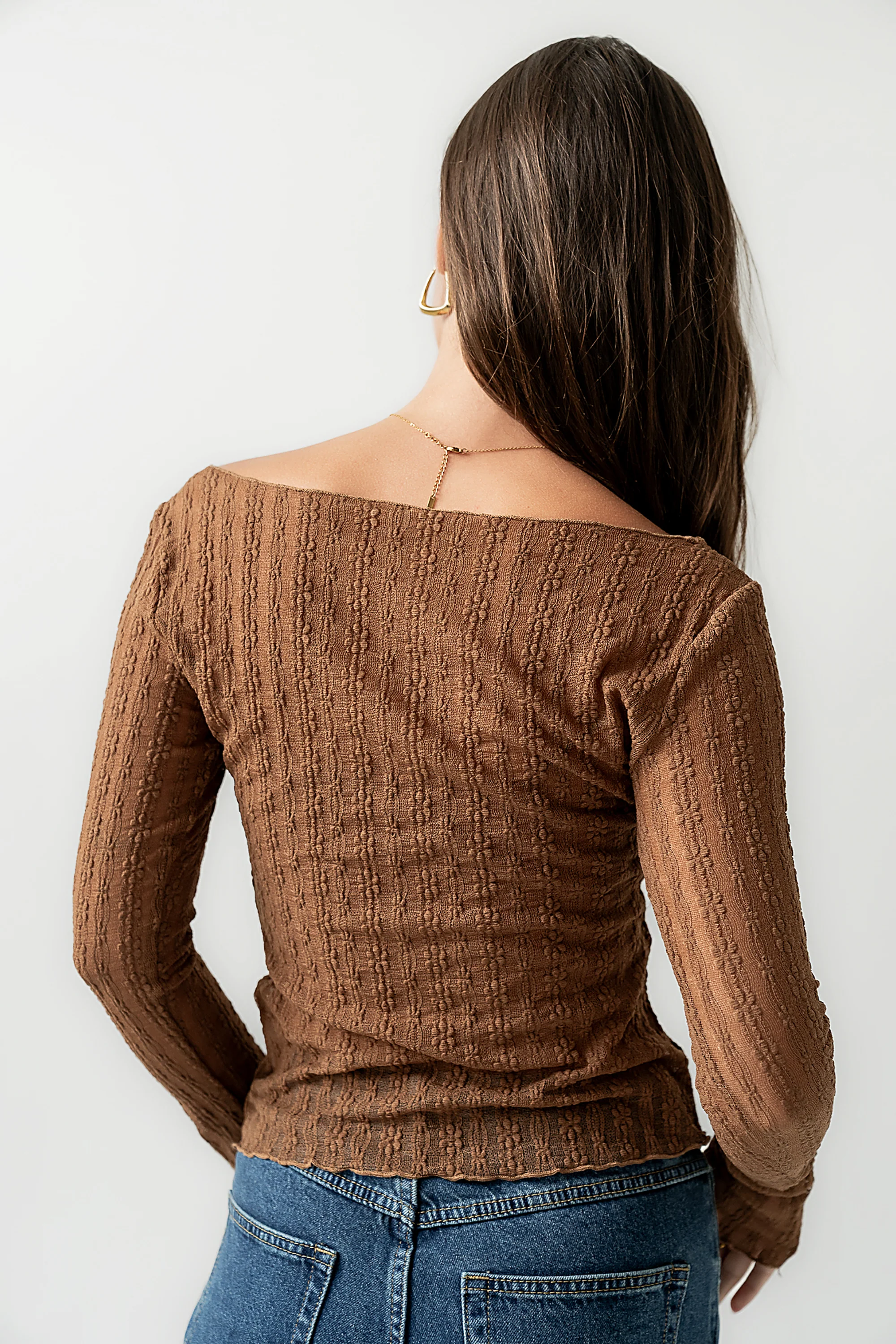Rachel Lace Top in Camel - Image 7