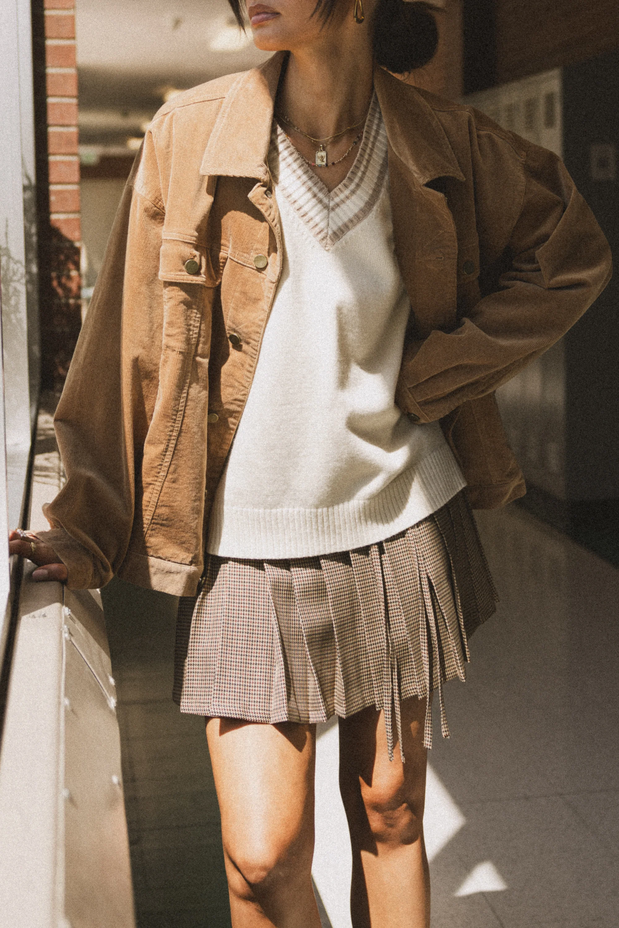 Rachel Pleated Mini Skirt - FINAL SALE - Image 7