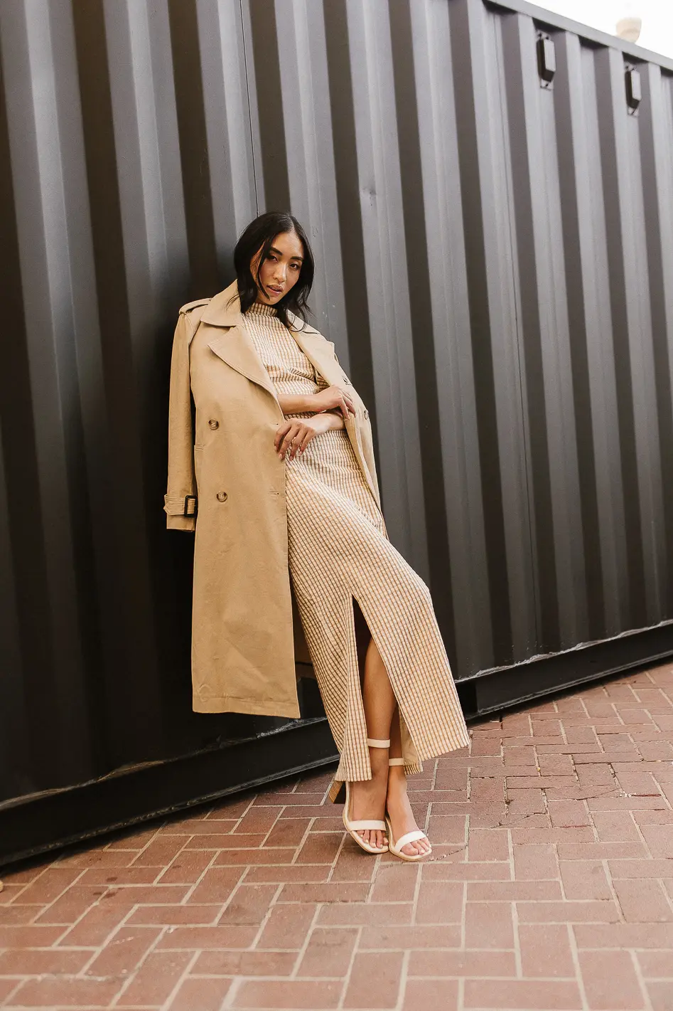 Rachel Trench Coat in Tan - FINAL SALE - Image 11
