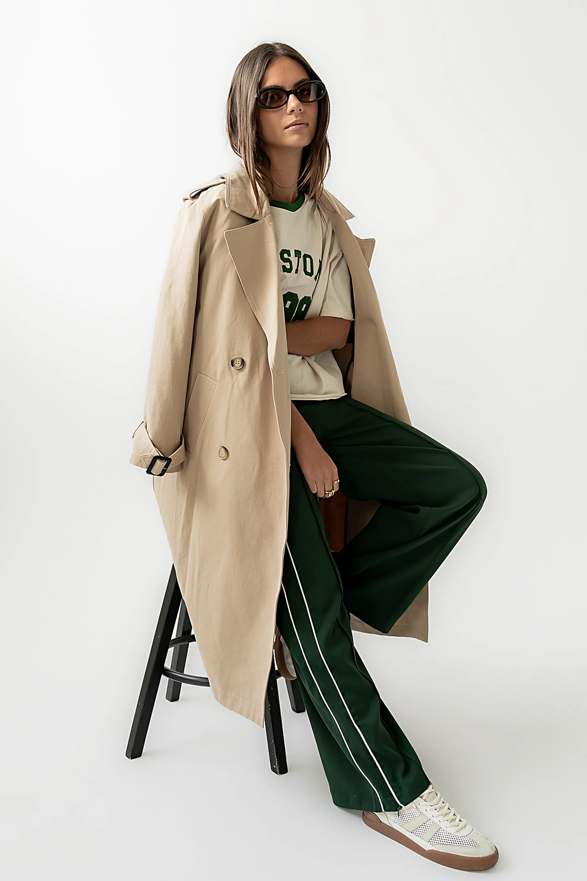 Rachel Trench Coat in Tan - FINAL SALE - Image 4