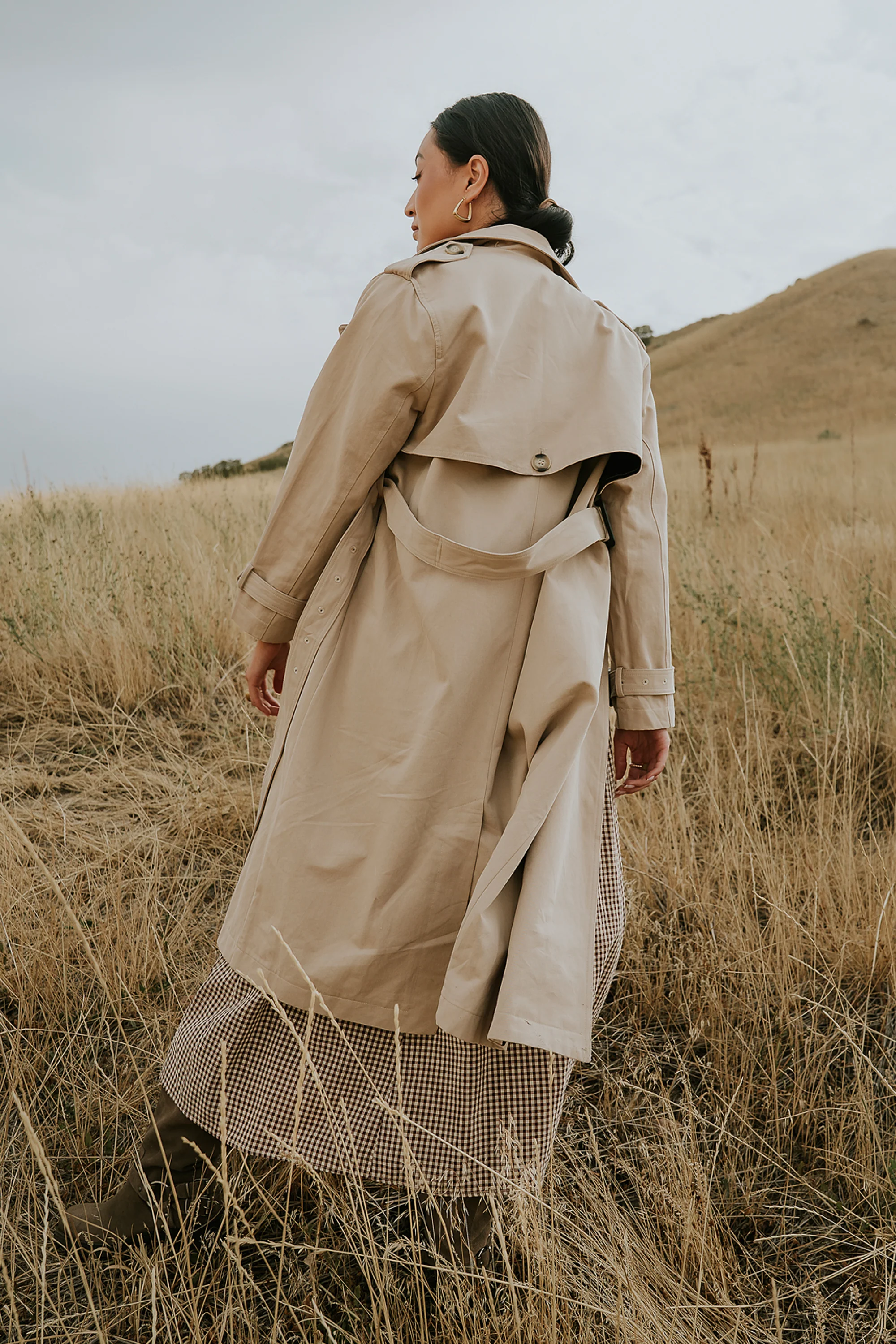 Rachel Trench Coat in Tan - FINAL SALE - Image 8