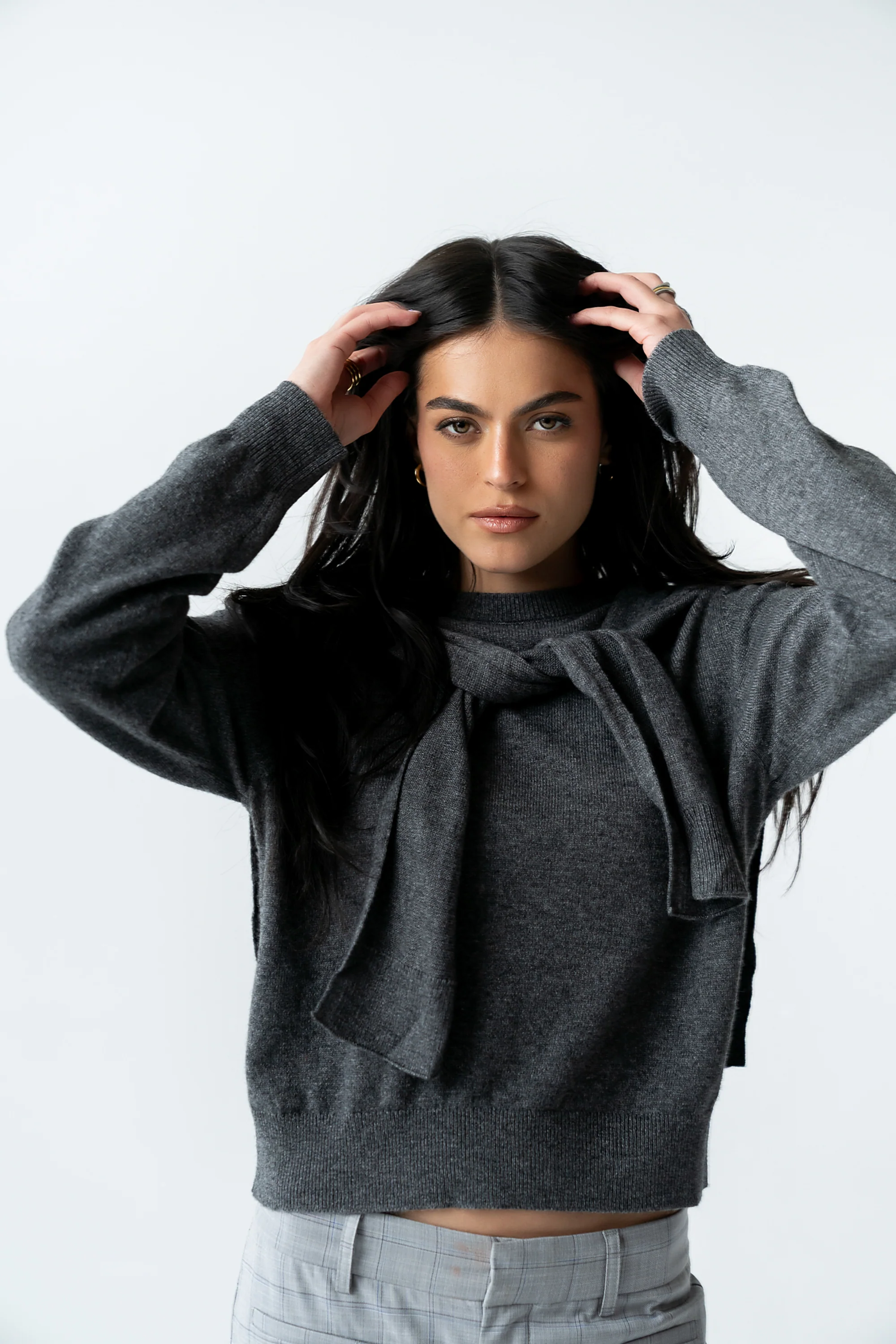 Raegan Tie Sweater - FINAL SALE - Image 2