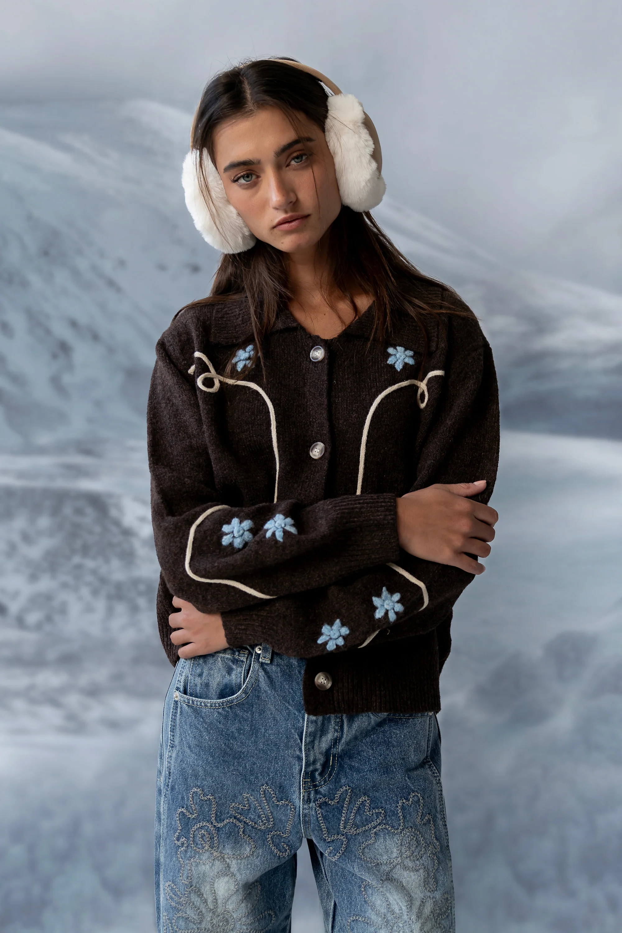 Ramero Embroidered Cardigan - FINAL SALE - Image 5