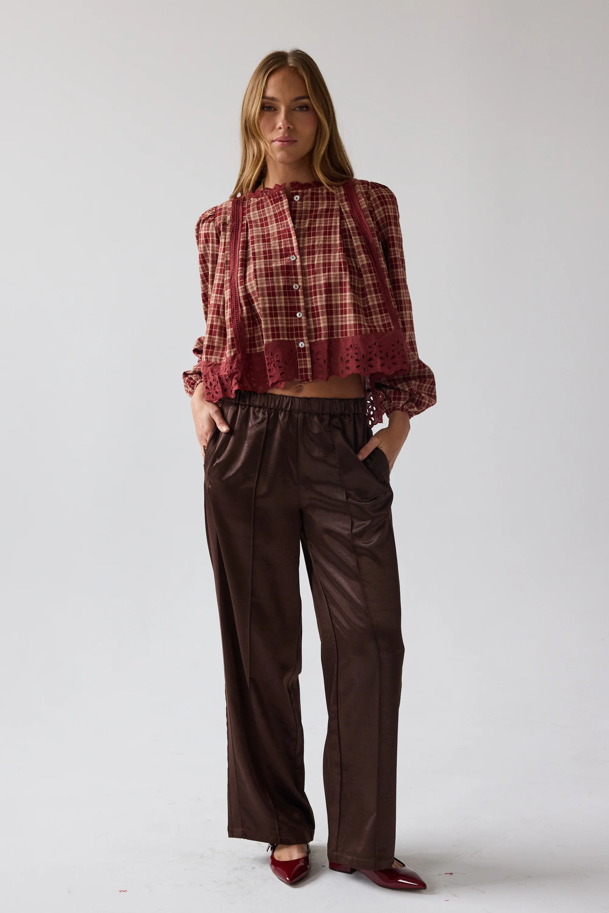 Randall Plaid Blouse - FINAL SALE - Image 3