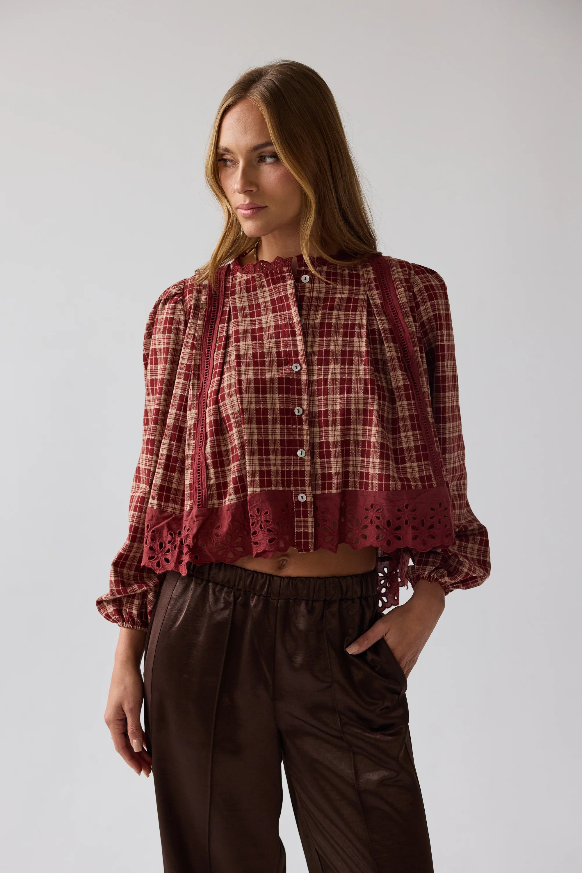 Randall Plaid Blouse - FINAL SALE - Image 4