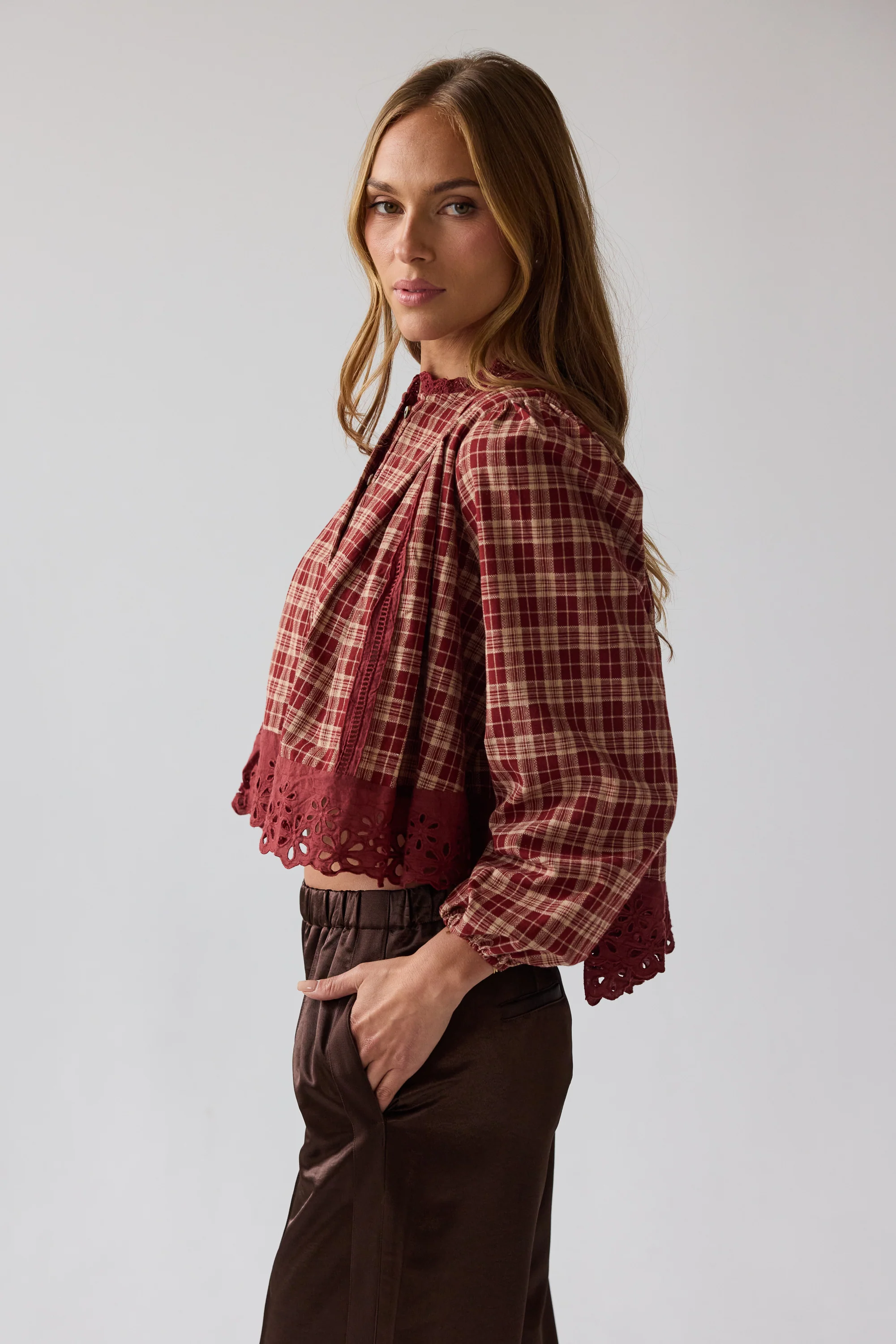 Randall Plaid Blouse - FINAL SALE - Image 5
