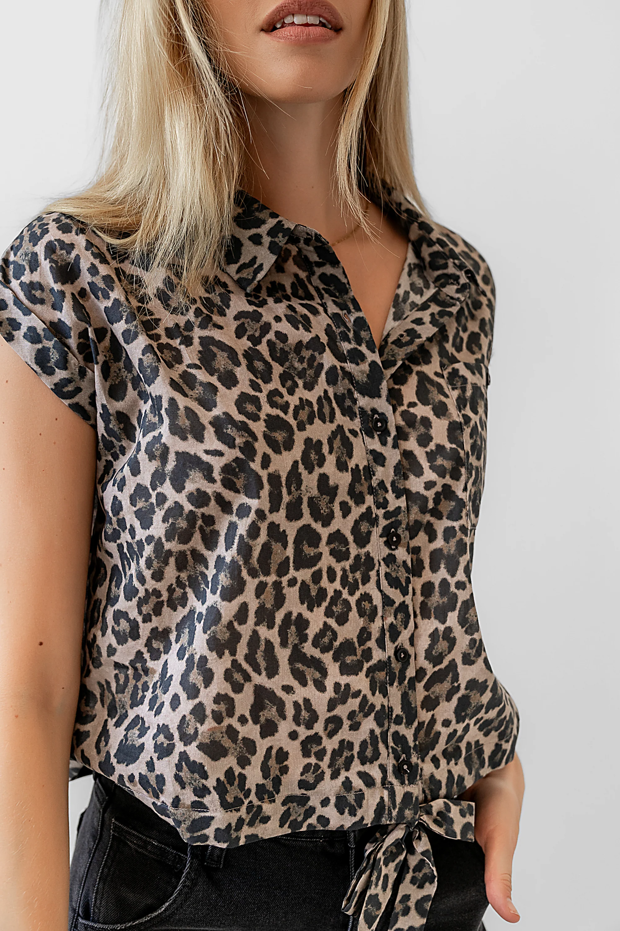 Reece Leopard Blouse - FINAL SALE - Image 2
