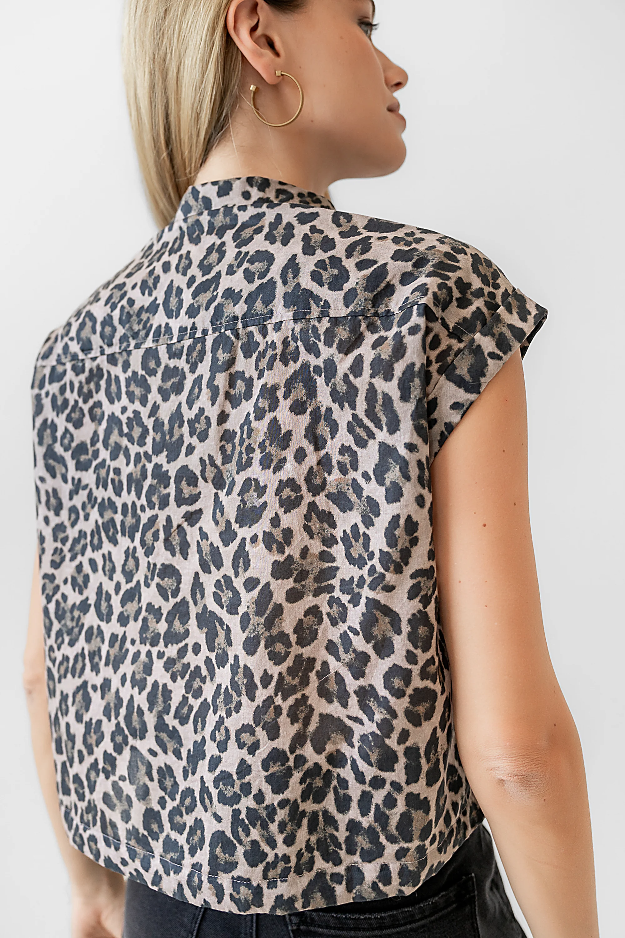 Reece Leopard Blouse - FINAL SALE - Image 4