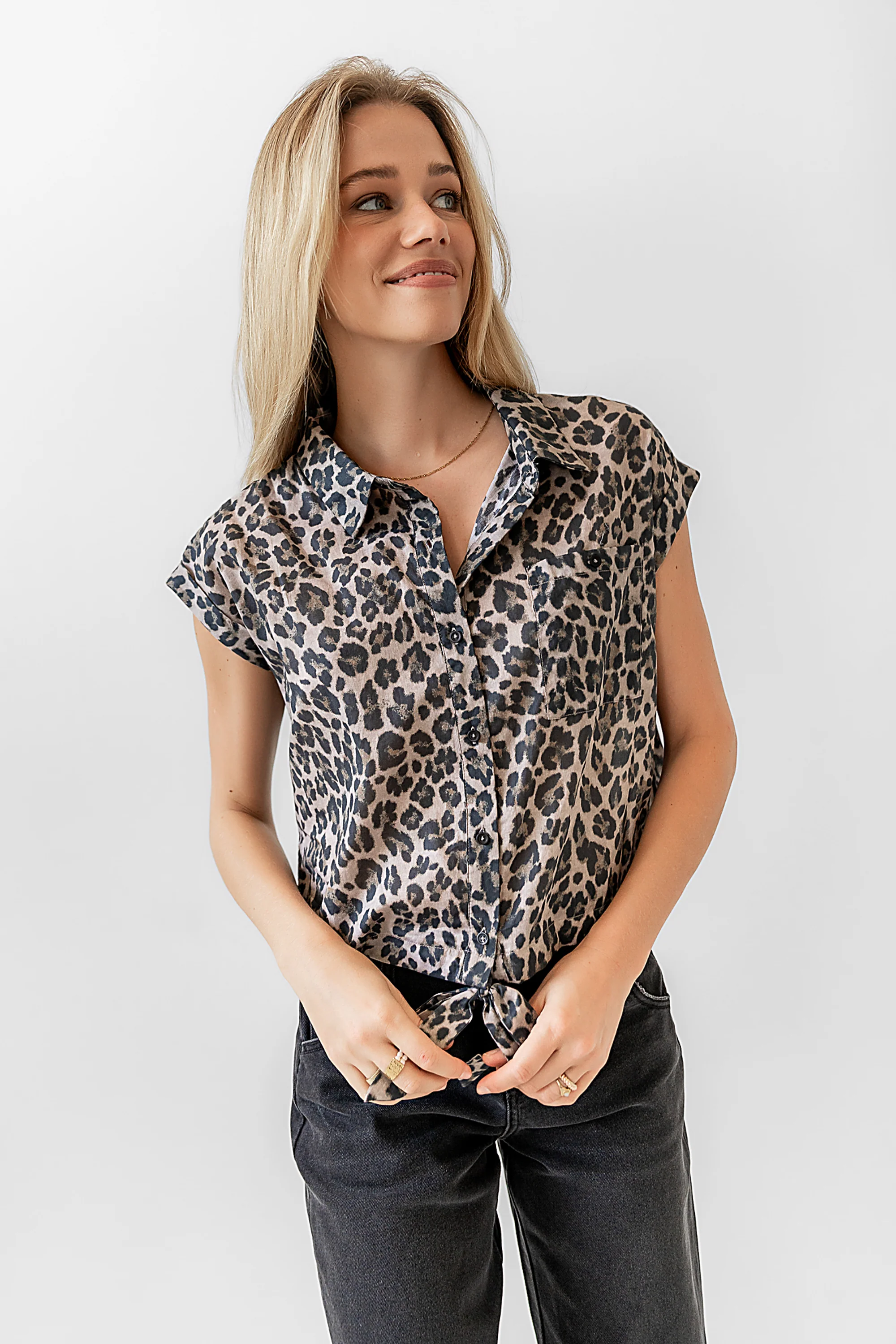 Reece Leopard Blouse - FINAL SALE - Image 6
