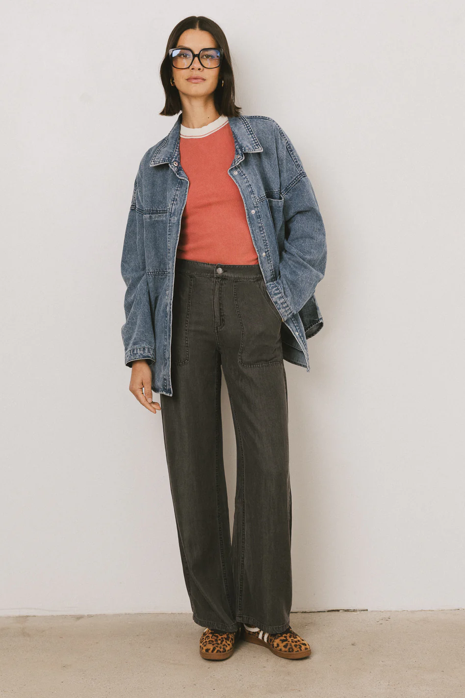 Reece Wide Leg Pants in Black - FINAL SALE - Image 5