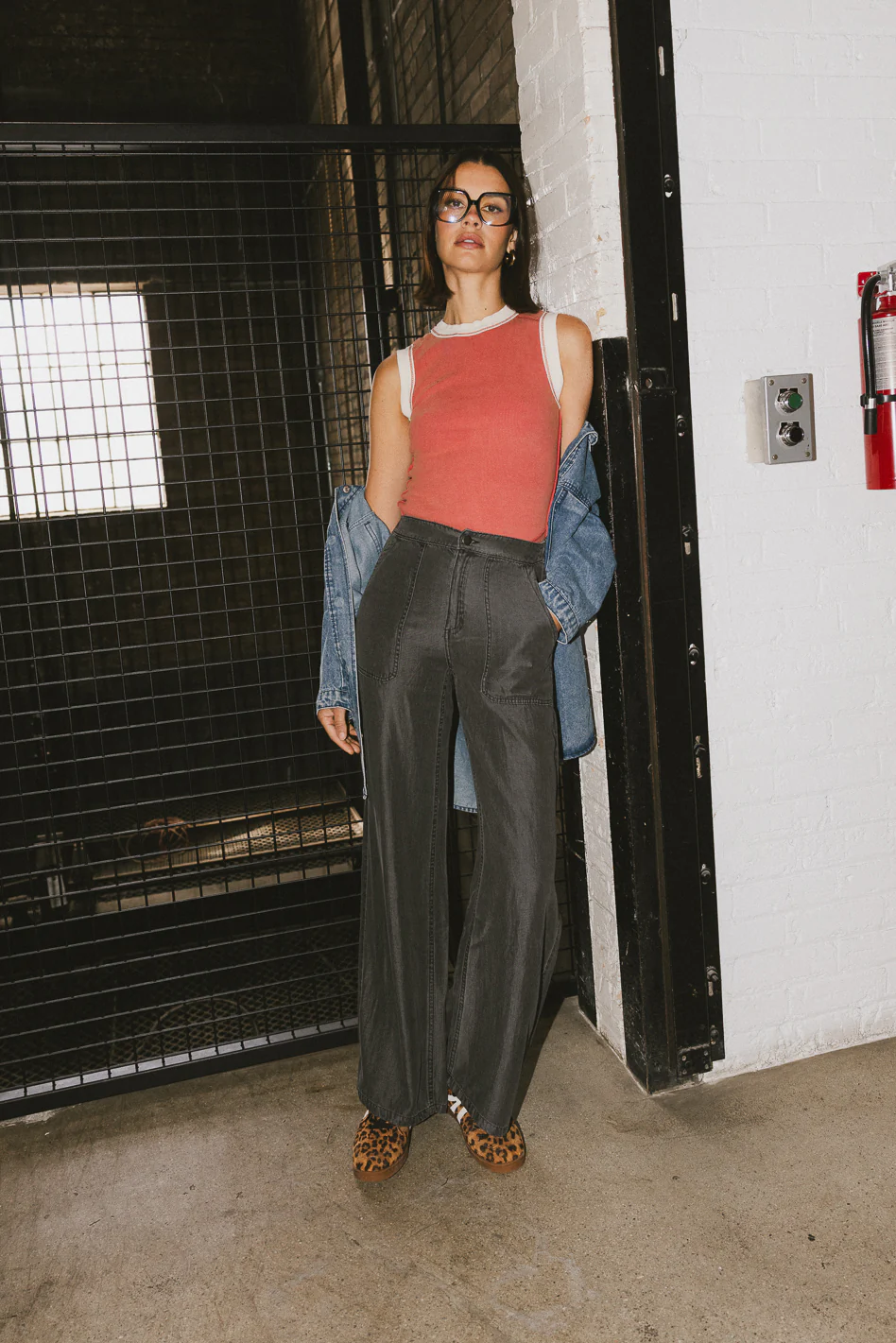 Reece Wide Leg Pants in Black - FINAL SALE - Image 7