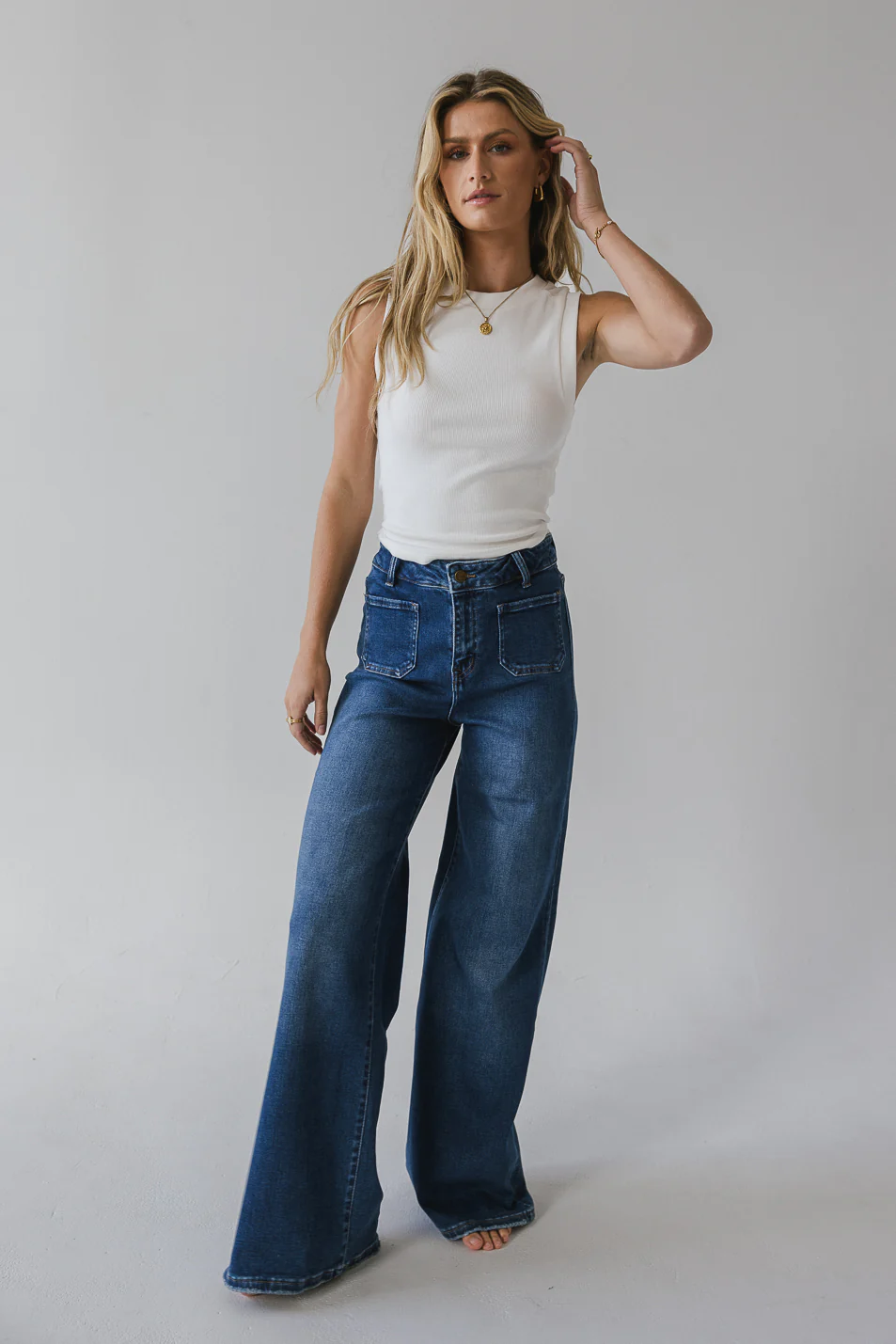Reese Wide Leg Jeans - FINAL SALE - Image 6