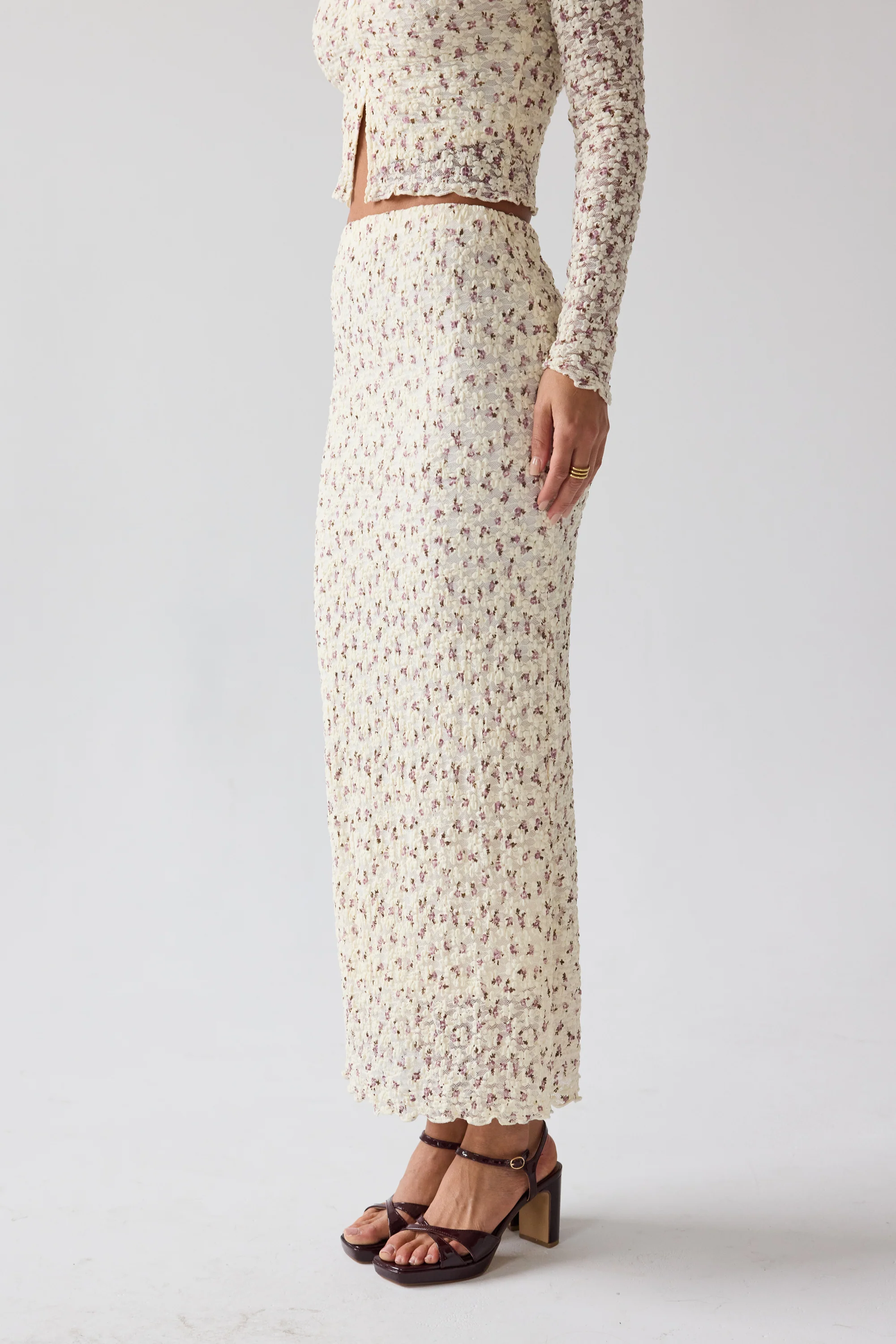Reggie Floral Maxi Skirt - Image 3