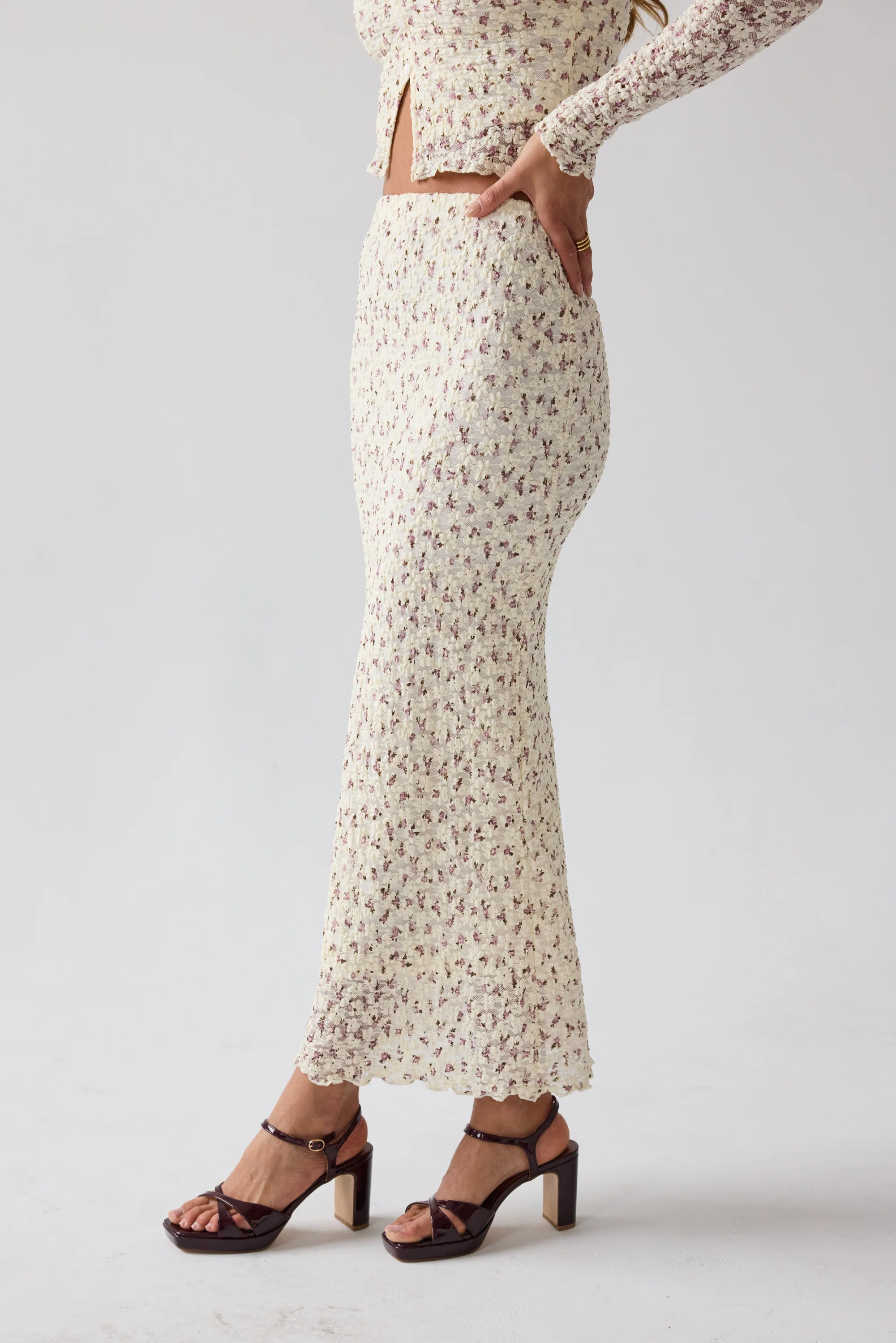 Reggie Floral Maxi Skirt - Image 5