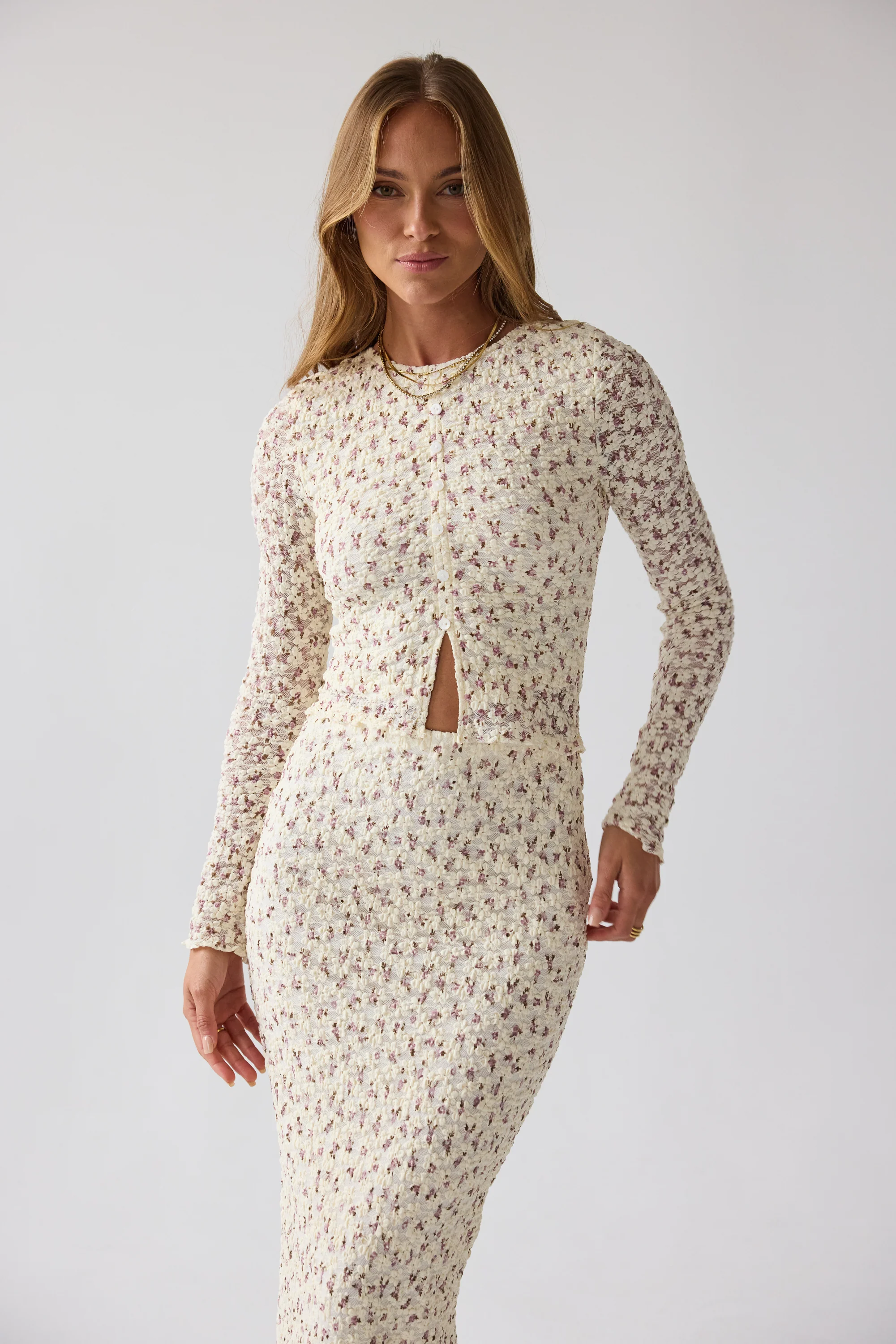Reggie Floral Top in Multi