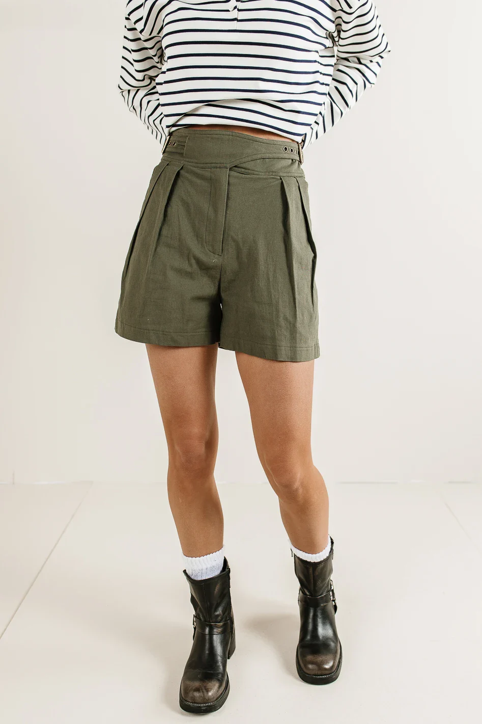Remington Shorts in Olive - FINAL SALE - Image 3