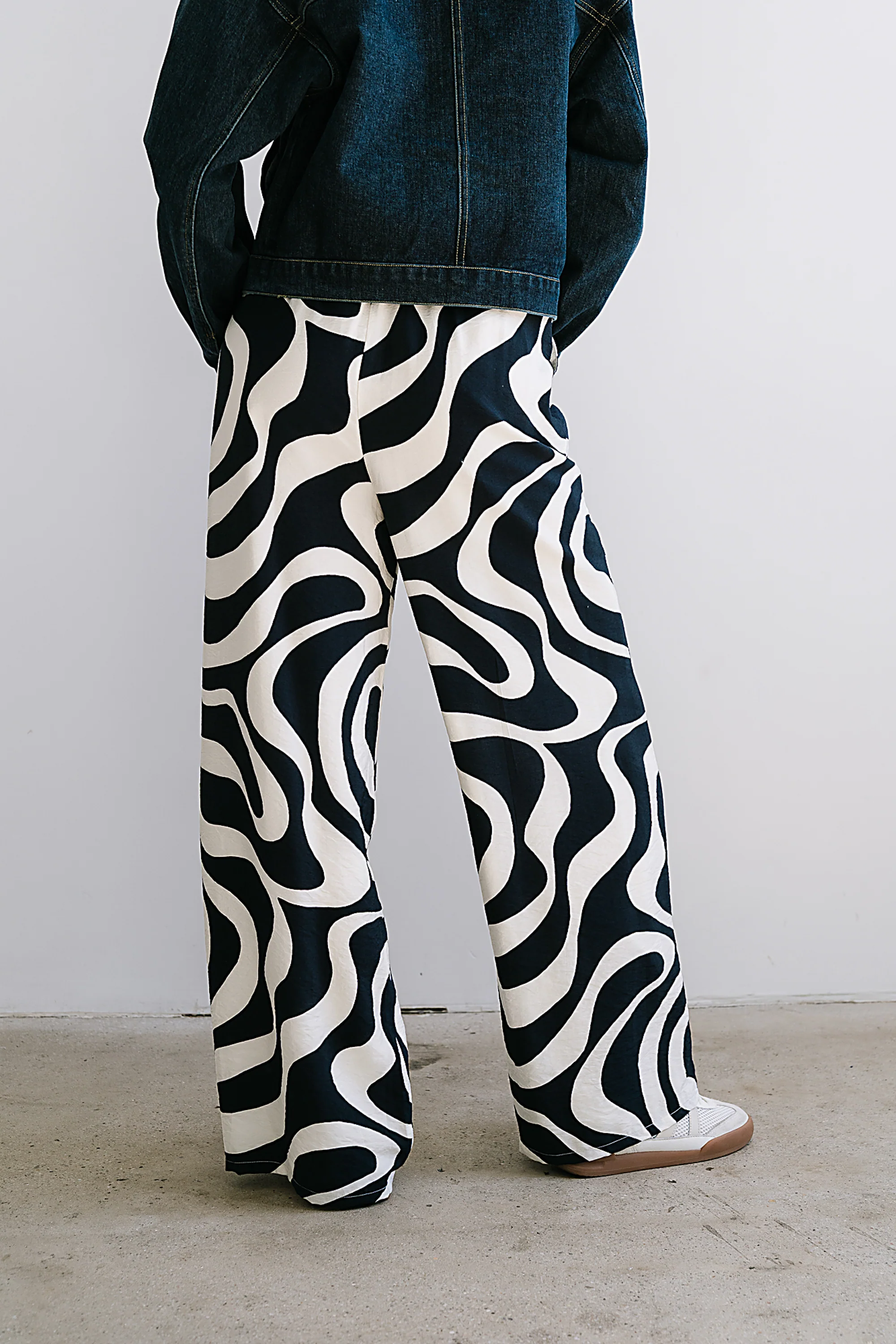 Remy Abstract Wide Leg Pants - FINAL SALE - Image 4