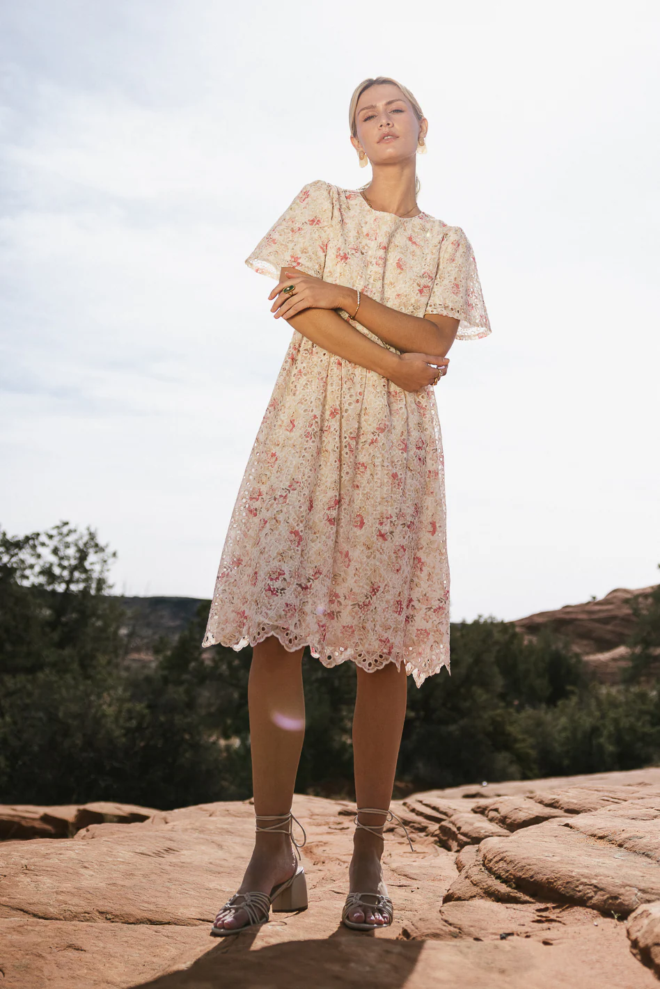 Renee Eyelet Lace Dress - Image 5