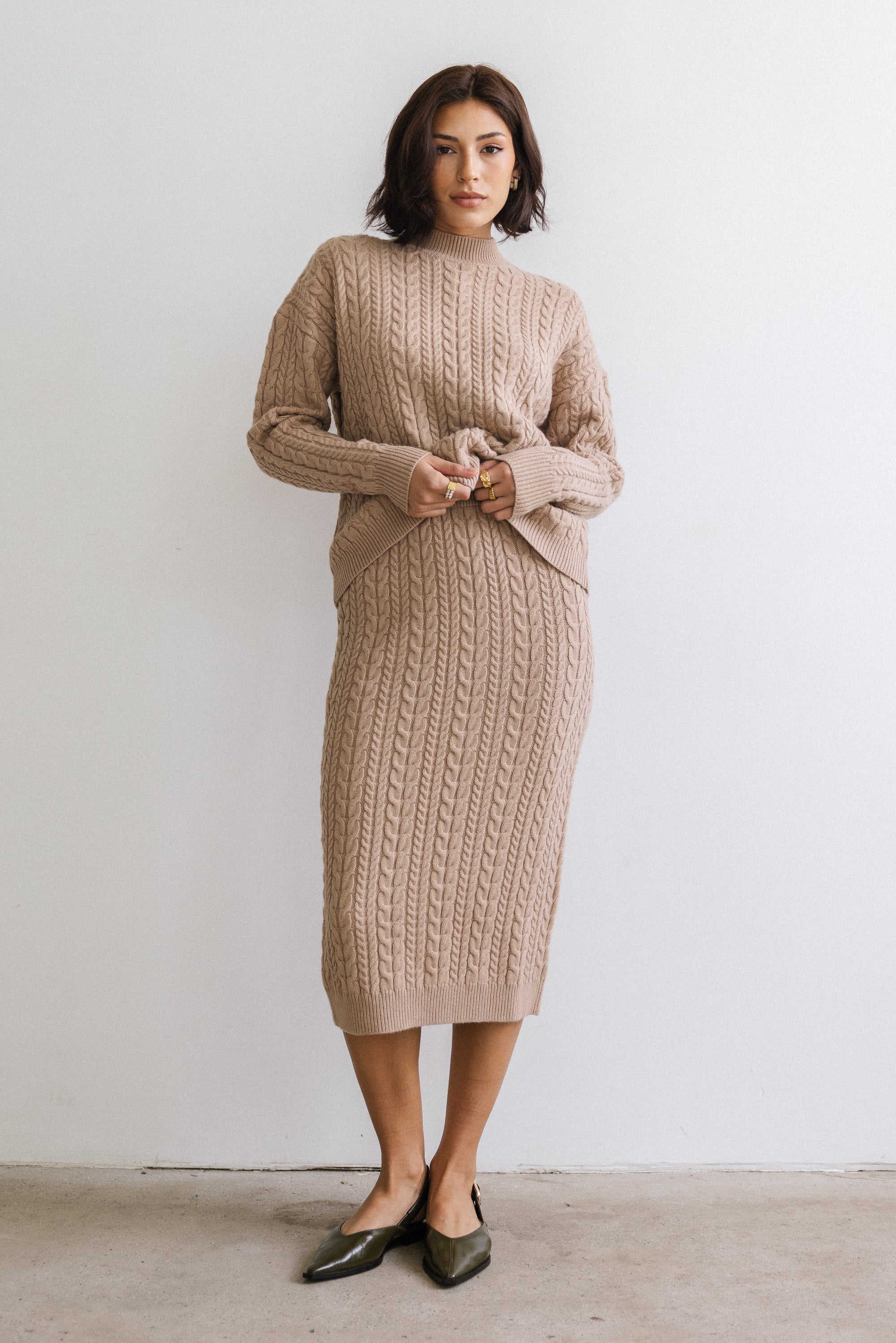 Renley Cable Knit Sweater - FINAL SALE - Image 4