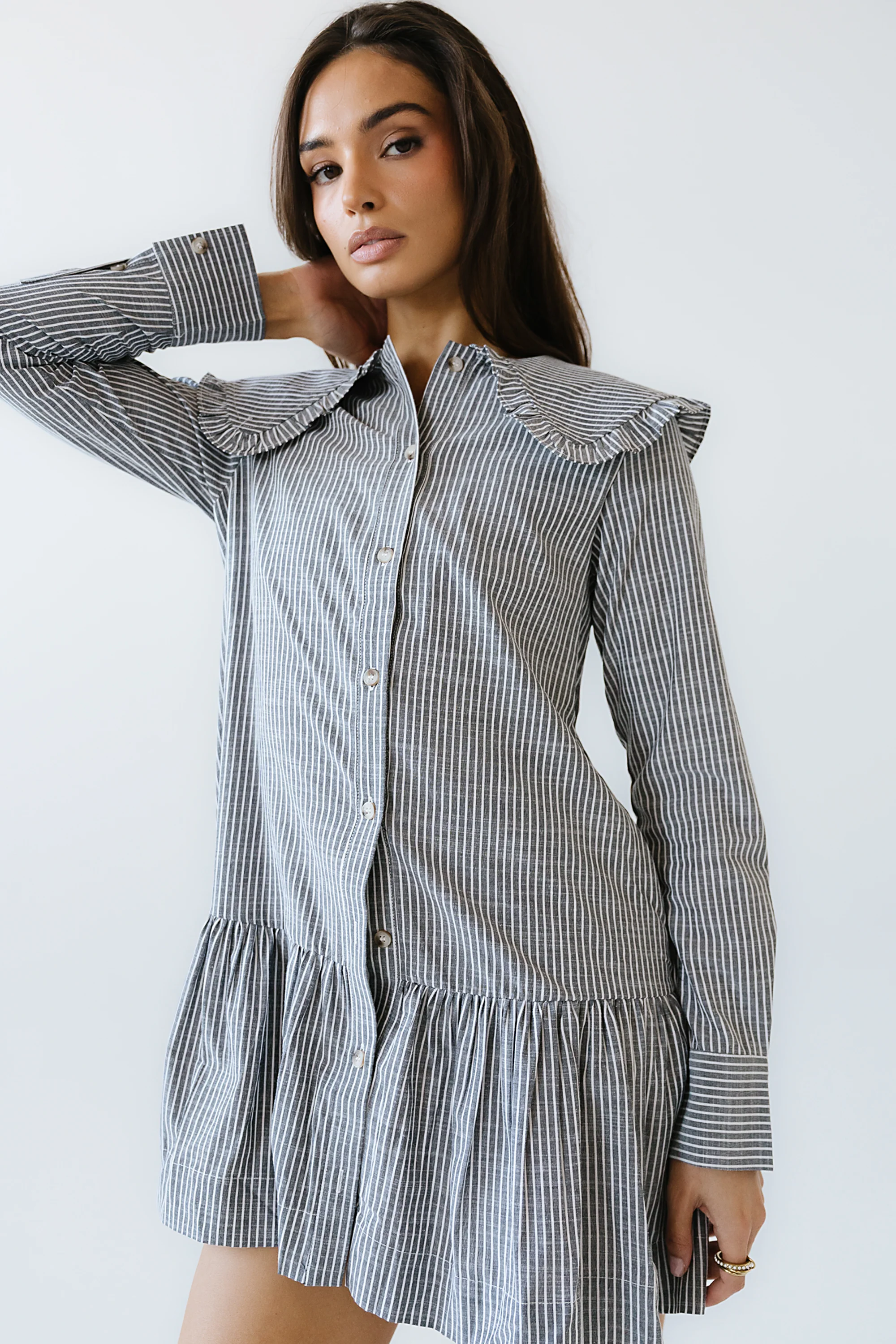 Renley Striped Mini Dress - FINAL SALE - Image 6